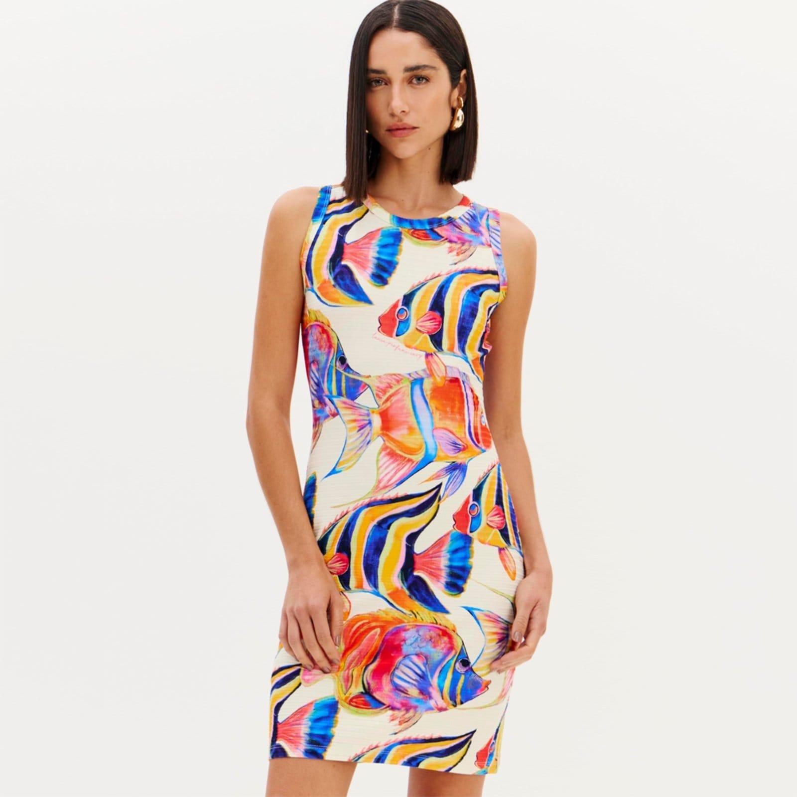 Vestido Curto Easy Lança Perfume Nad Ve26 Off White Feminino