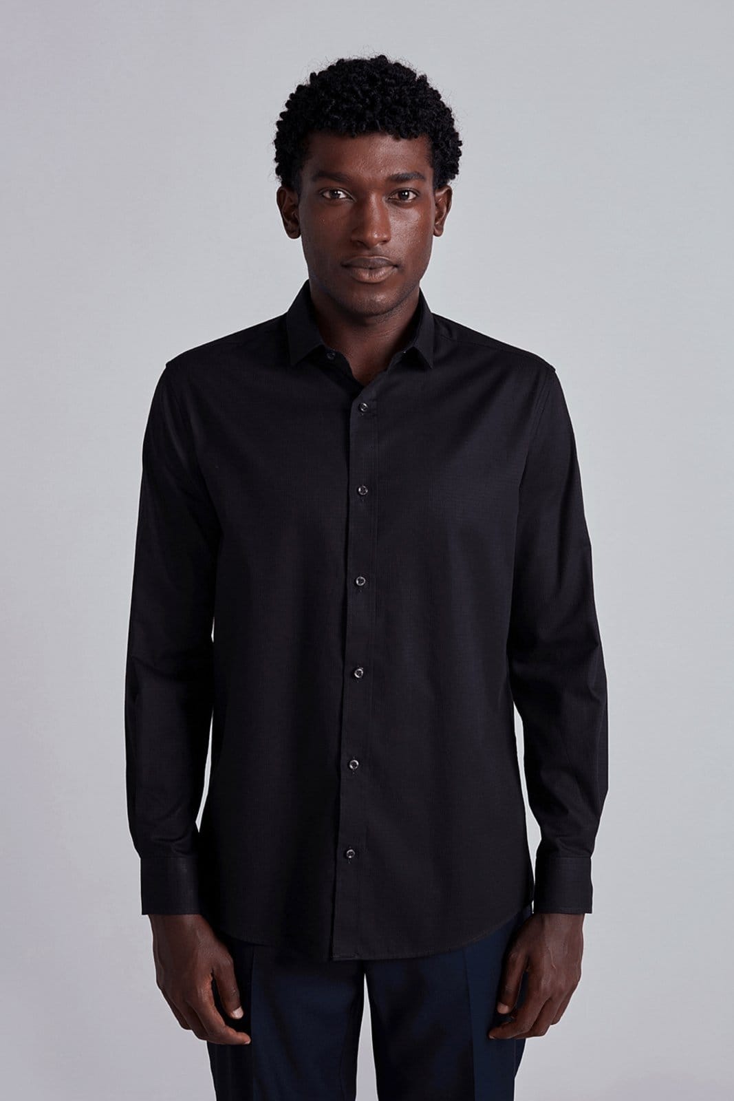 HIGHSTIL Camisa Social Lisa Algodão Egípcio Slim Fit