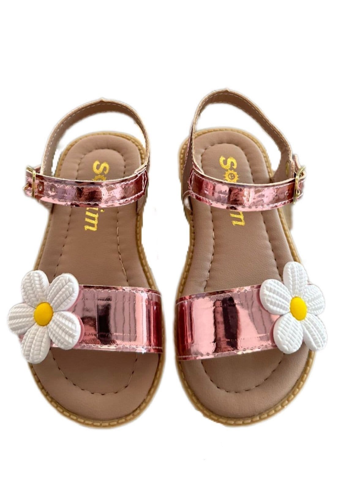 Vista 2 Infantil - Sandália menina infanil Solzim margarida Rosa SOLZIM CALÇADOS rosê rosa