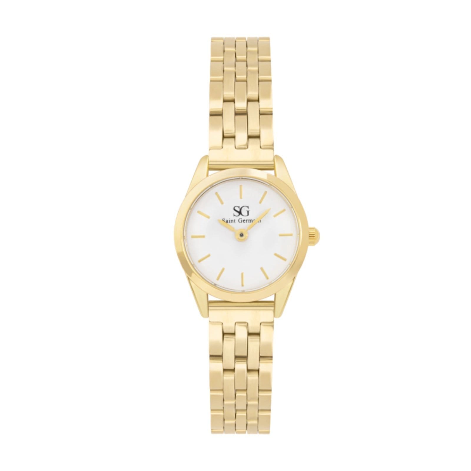 Vista principal Relógio Saint Germain Feminino Mini Belle Gold 24mm Saint Germain Brand branco/dourado gold