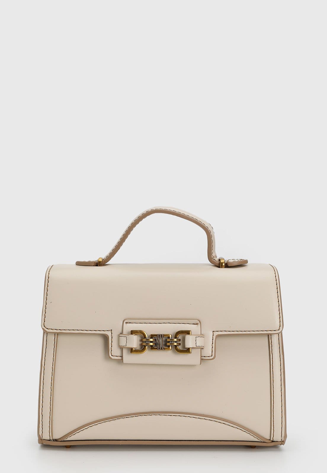 Bolsa Feminina Santa Lolla Estruturada Corrente Dourada