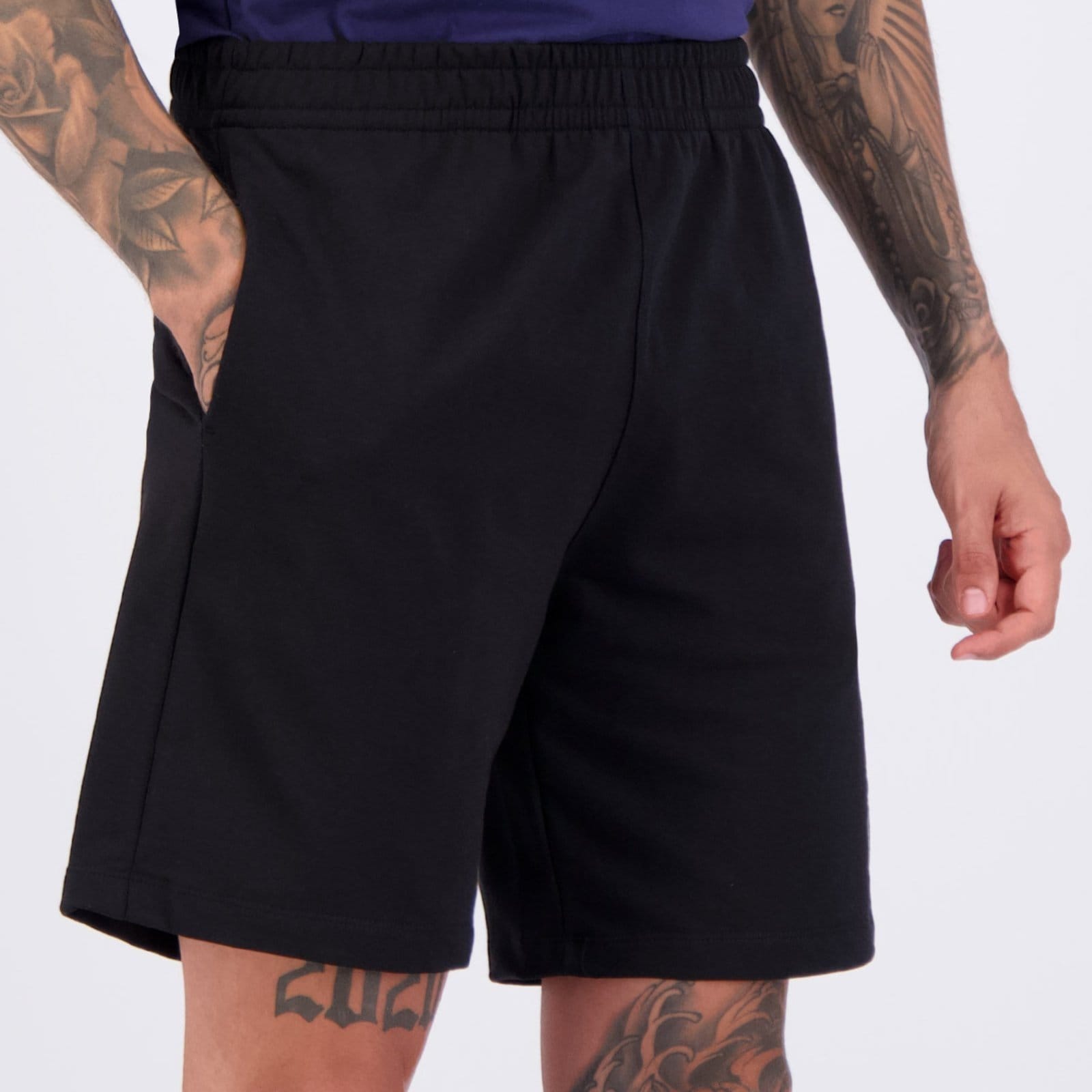 Vista 2 Bermuda Fila Outline Light Preta e Branca Fila preto