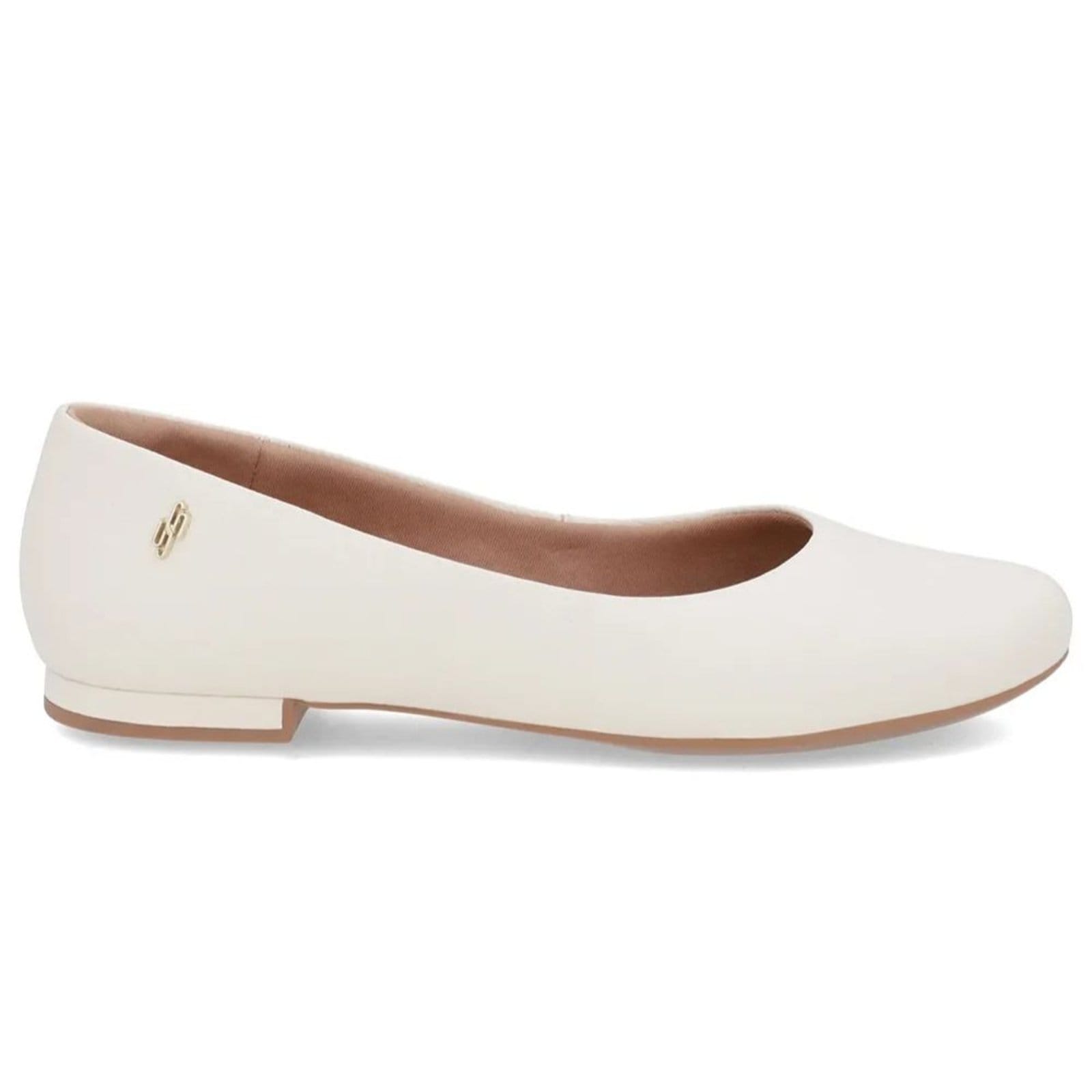 Sapatilha Feminina Couro Marfim Usaflex AE38021