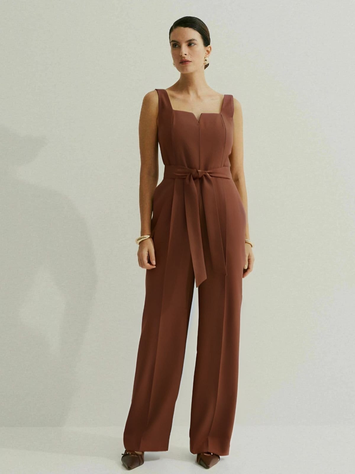 Macacão Via Lessa Brest Modelagem Reta