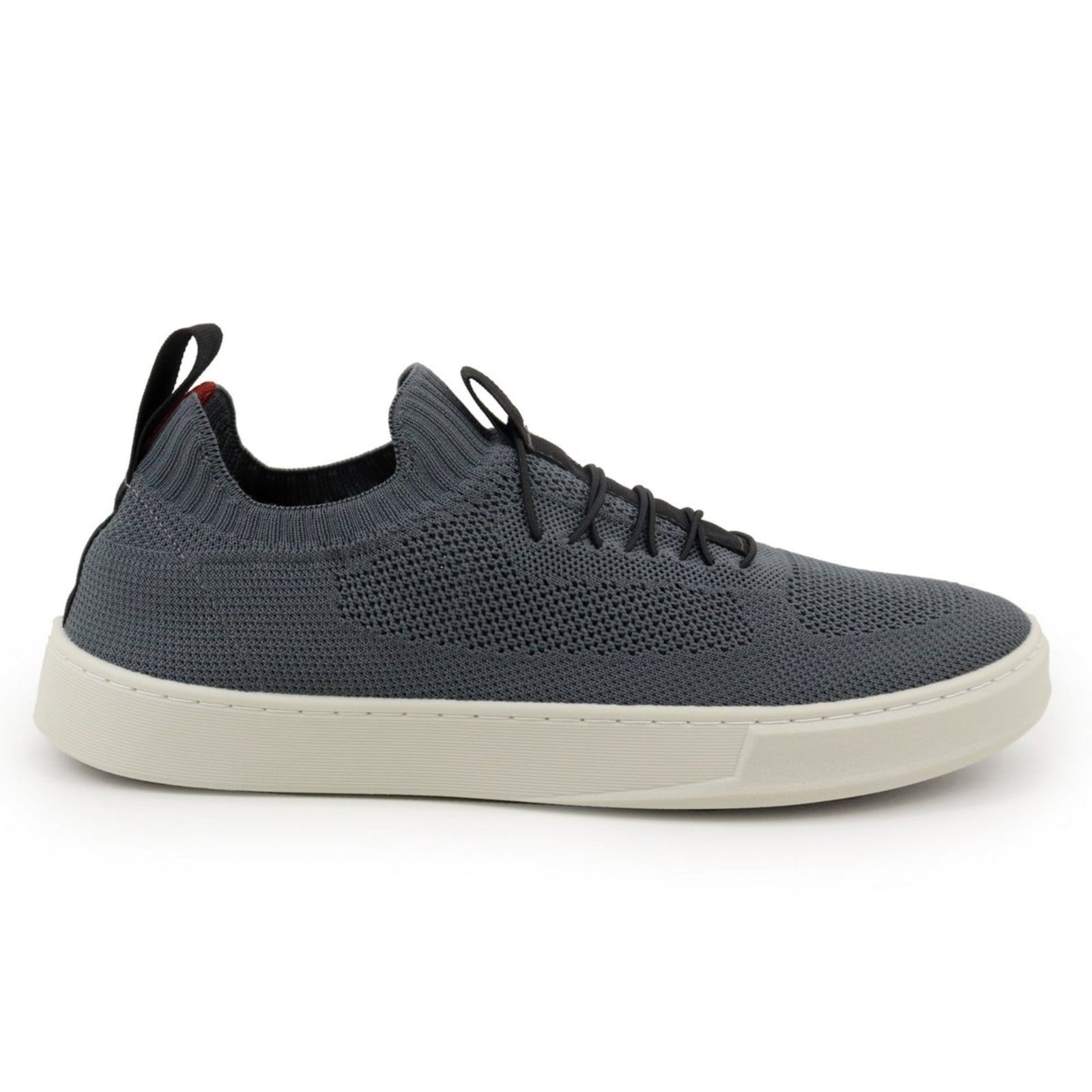 Vista 2 Sapatenis Masculino Casual Veritimo Sapato Slip on Tênis Knit Conforto Leve Moda Escuro Veritimo cinza