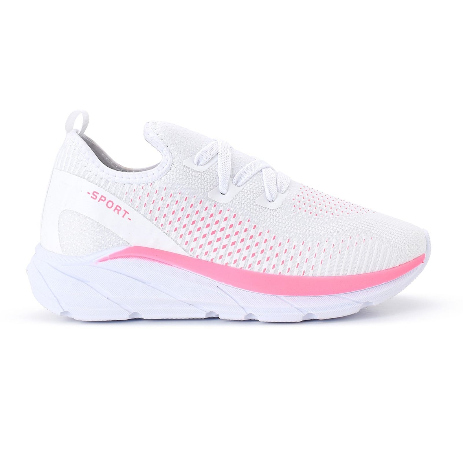 Vista 2 Tenis Meia Feminino Esportivo Treino Academia Light Sport + Meia e Relogio CALCADOS LGHT LIGHT branco