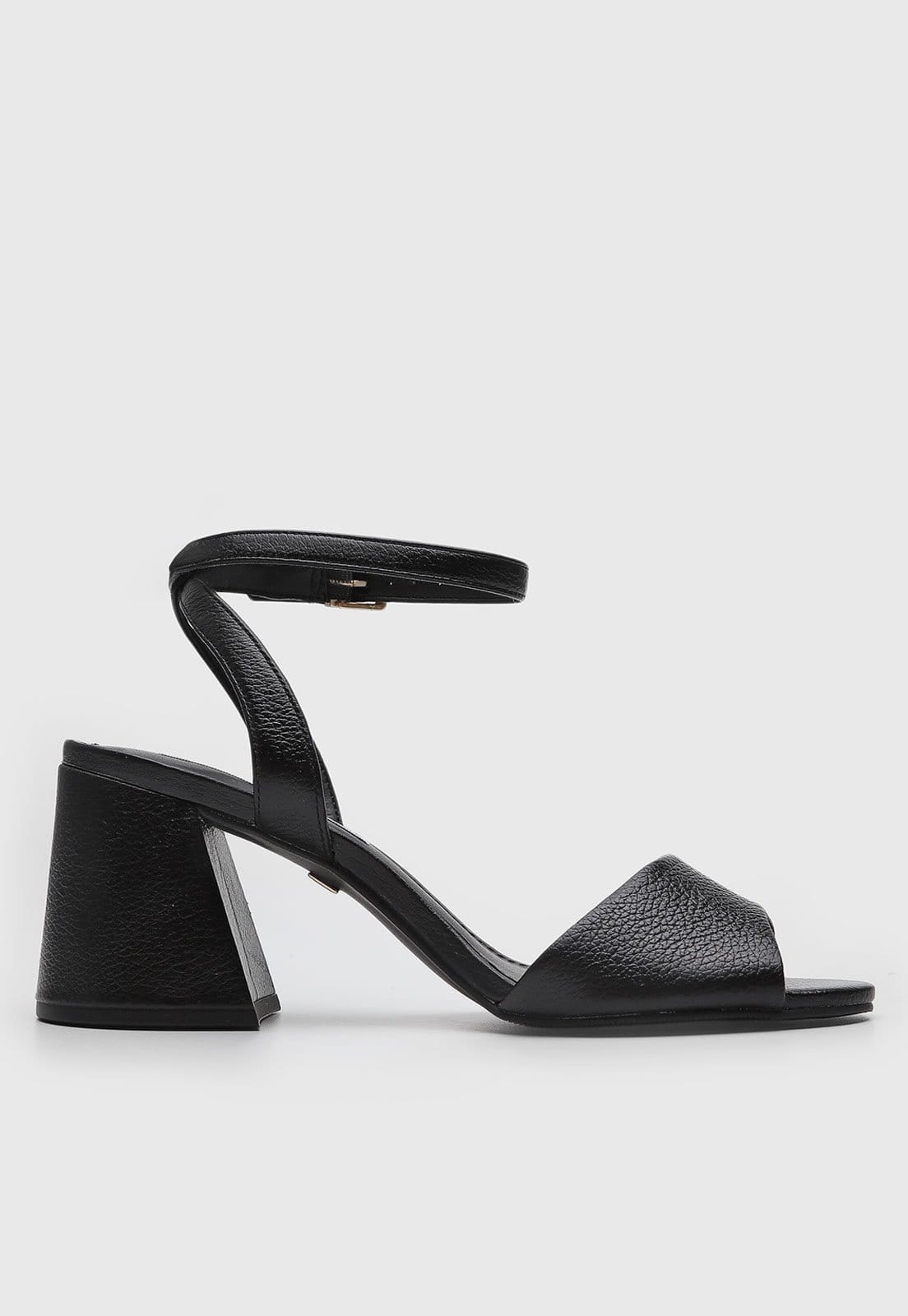 Vista 2 Sandália Feminina Jorge Bischoff Salto Bloco Preta Jorge Bischoff preto