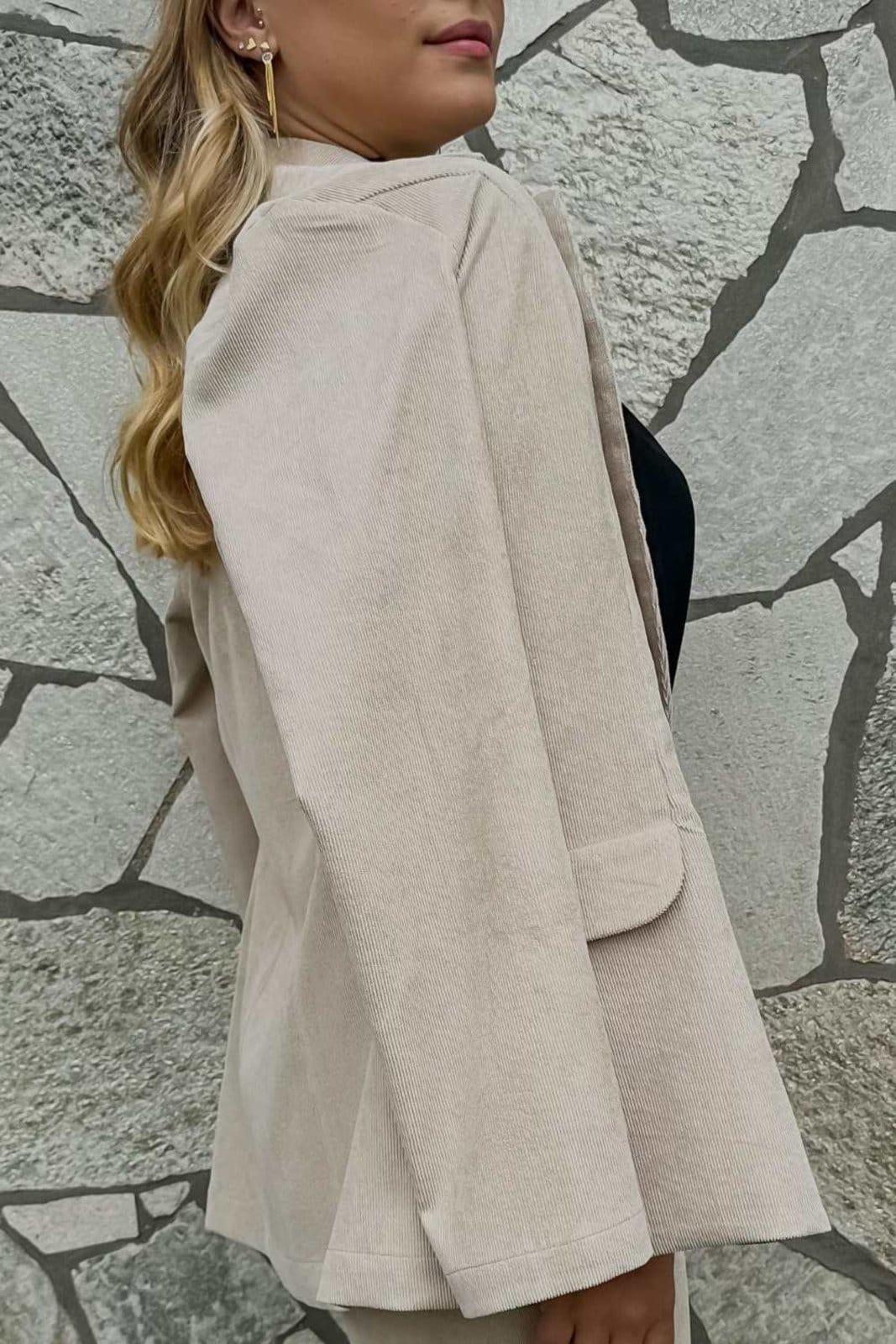 Vista 2 Blazer Vanibele Veludo Vanibele verde