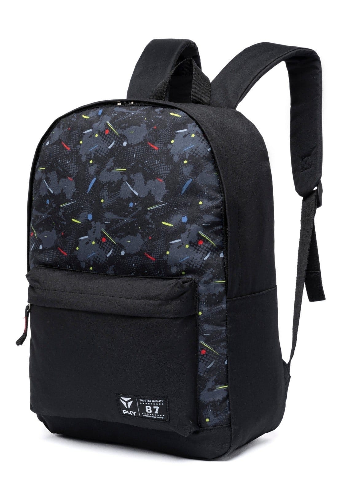 Vista 2 Kit Mochila Masculina Bolsa Escolar Espaçosa Resistente Com Estojo Faculdade Perfect For You preto