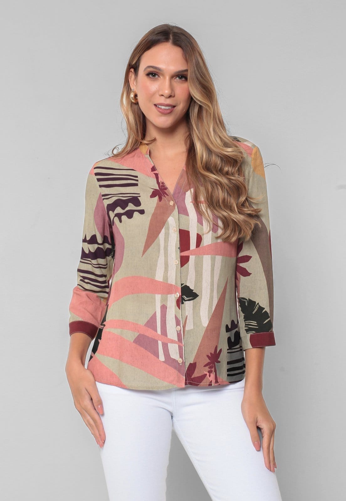 Camisa Intens Manga 3/4 Viscose