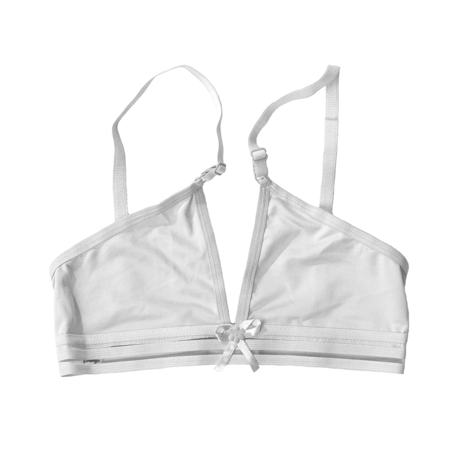 Sutiã Gabi Lingerie Sem Bojo Microfibra Top Menina Moça Juvenil Liso Alças Reguláveis Confortável Roupa de Menina Elegante - 2