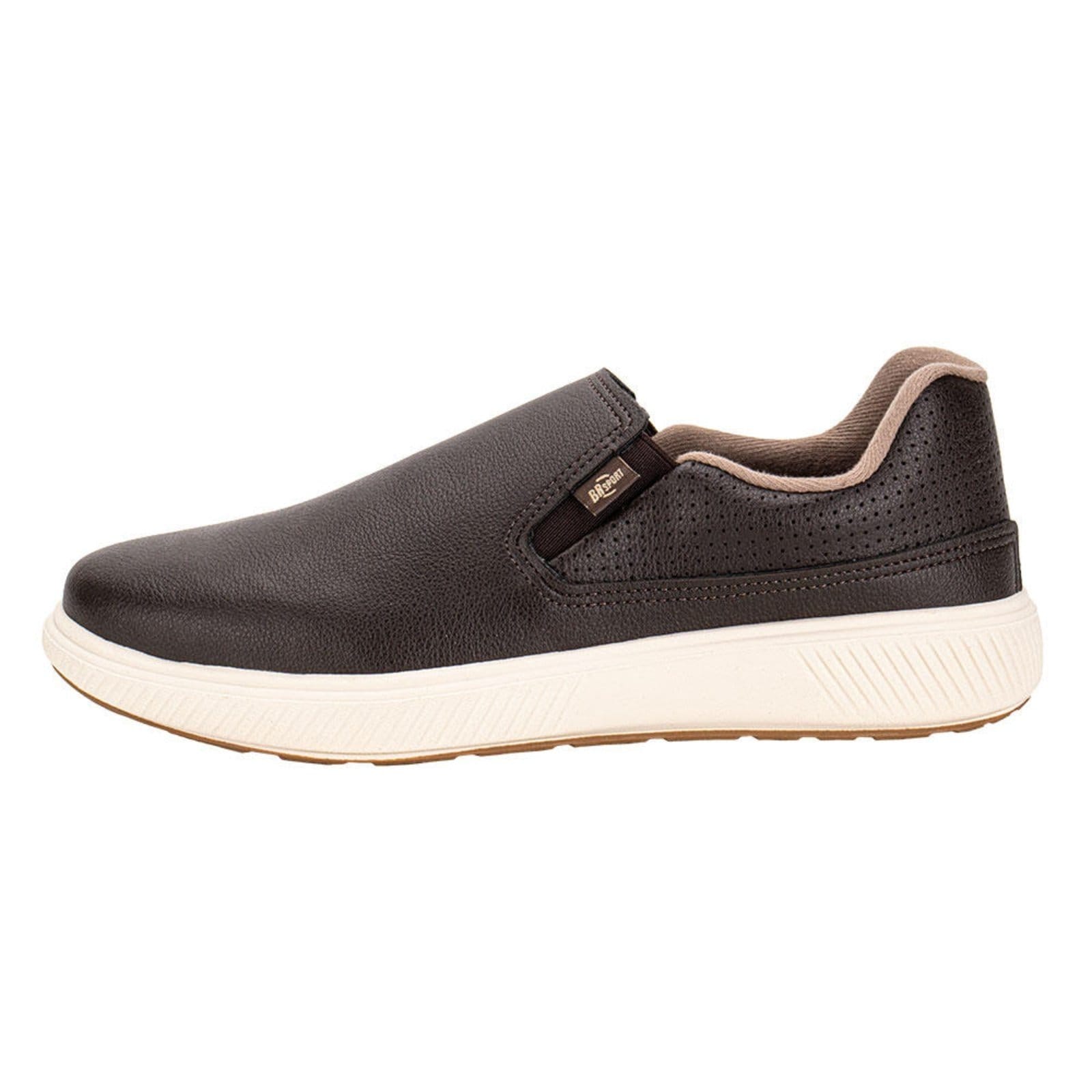 Vista 2 Tênis Masculino Slip On Brsport 2276219 0442762 BR SPORTS café