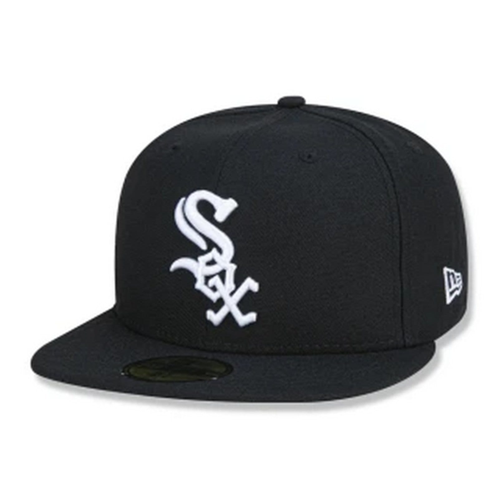 Boné New Era 59fifty Chicago White Sox Aba Reta Fitted Preto