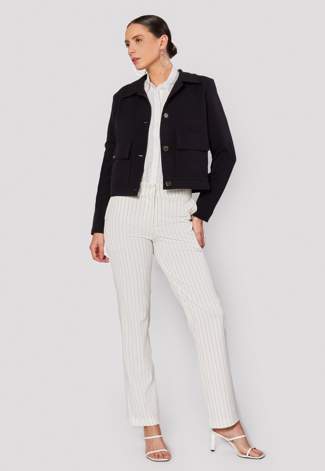 Vista principal Jaqueta Rigotto Ravenna Rigotto preto