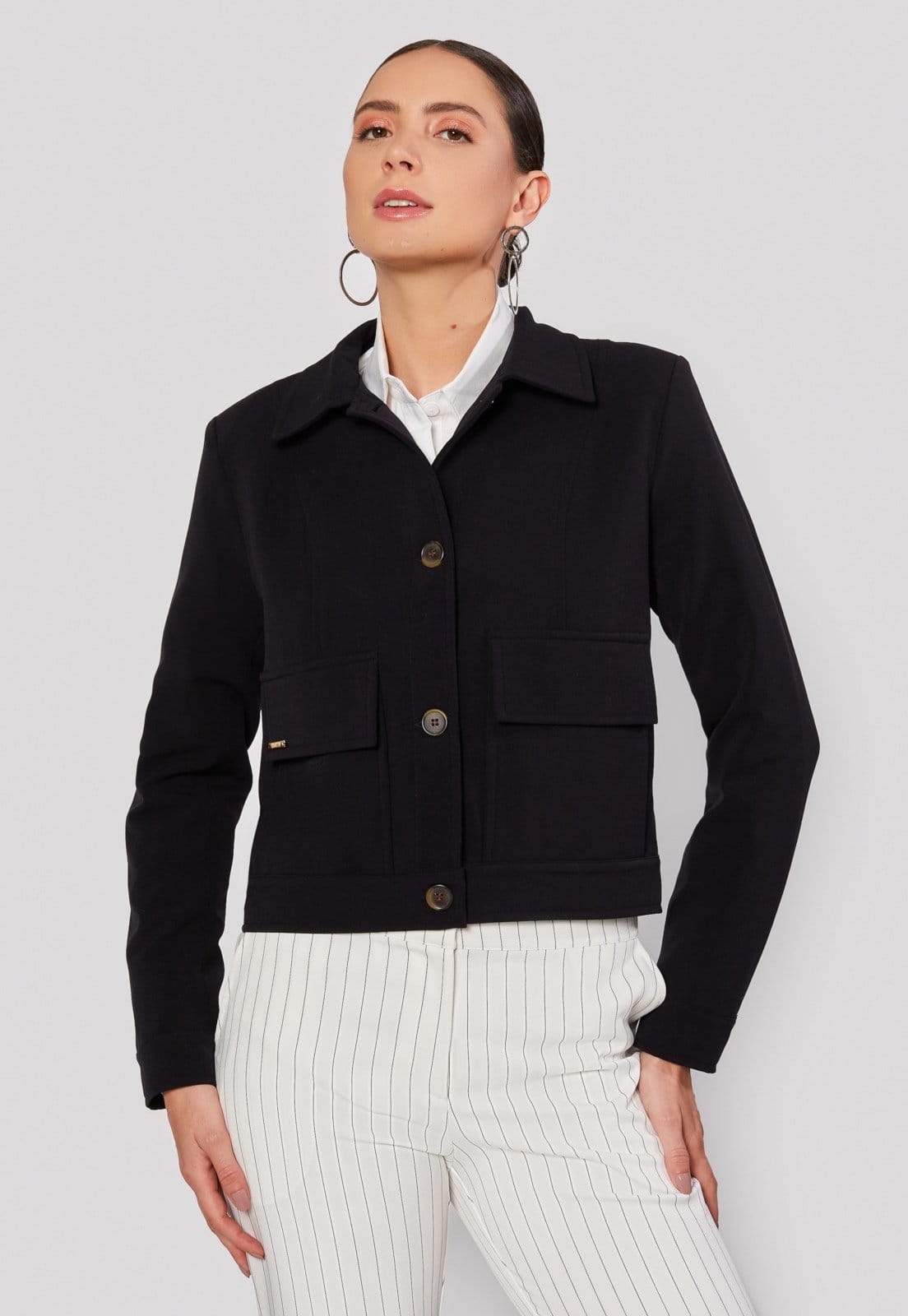 Vista 2 Jaqueta Rigotto Ravenna Rigotto preto