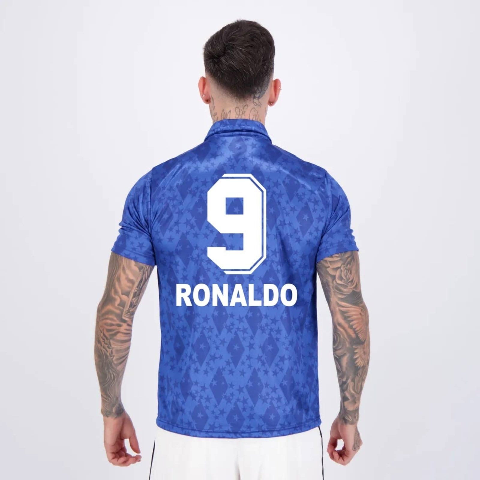 Vista principal Camisa Cruzeiro Retrô 1993 9 Ronaldo Oldoni azul