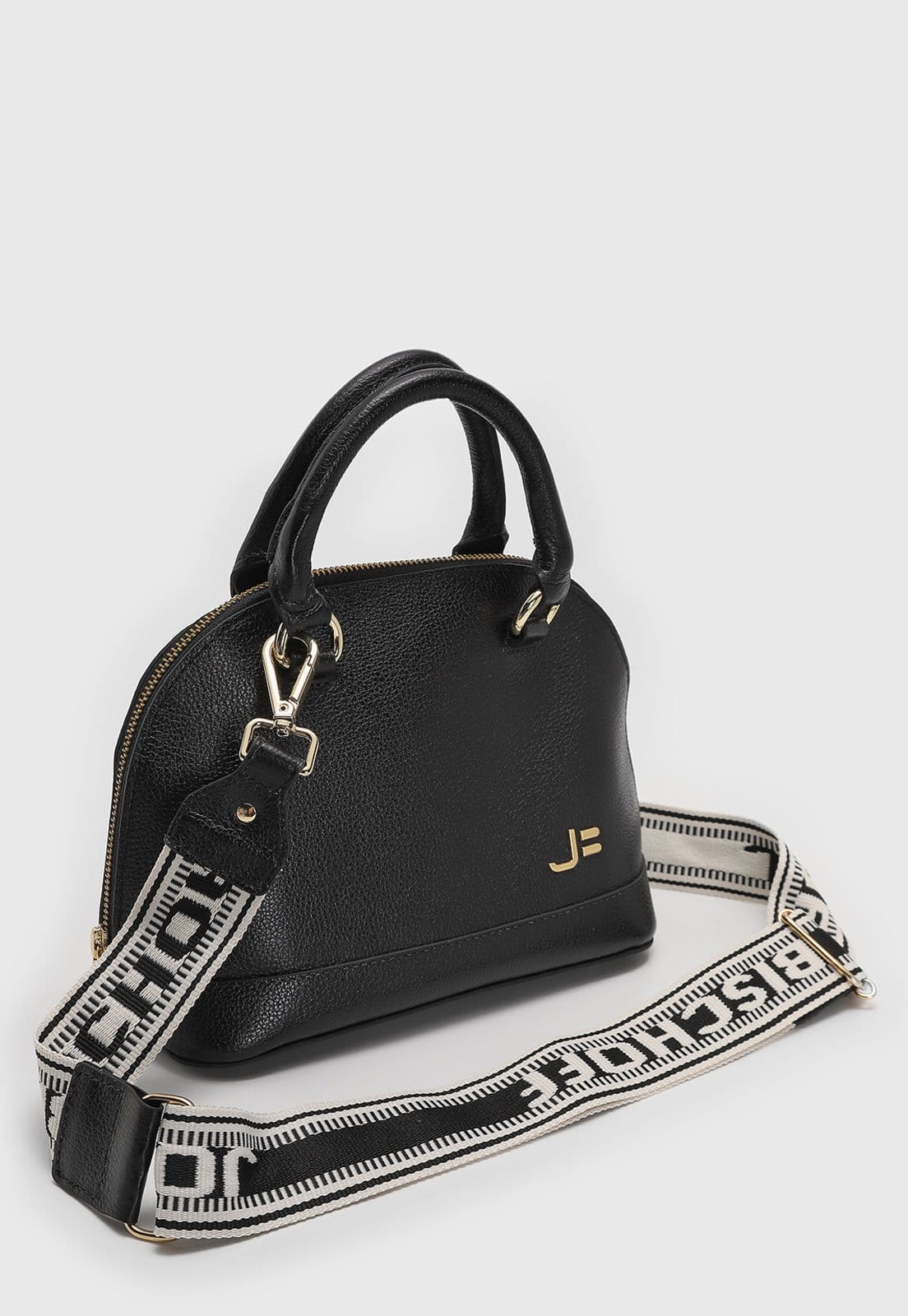 Vista 2 Bolsa Feminina Jorge Bischoff Alça Personalizada Preta Jorge Bischoff preto