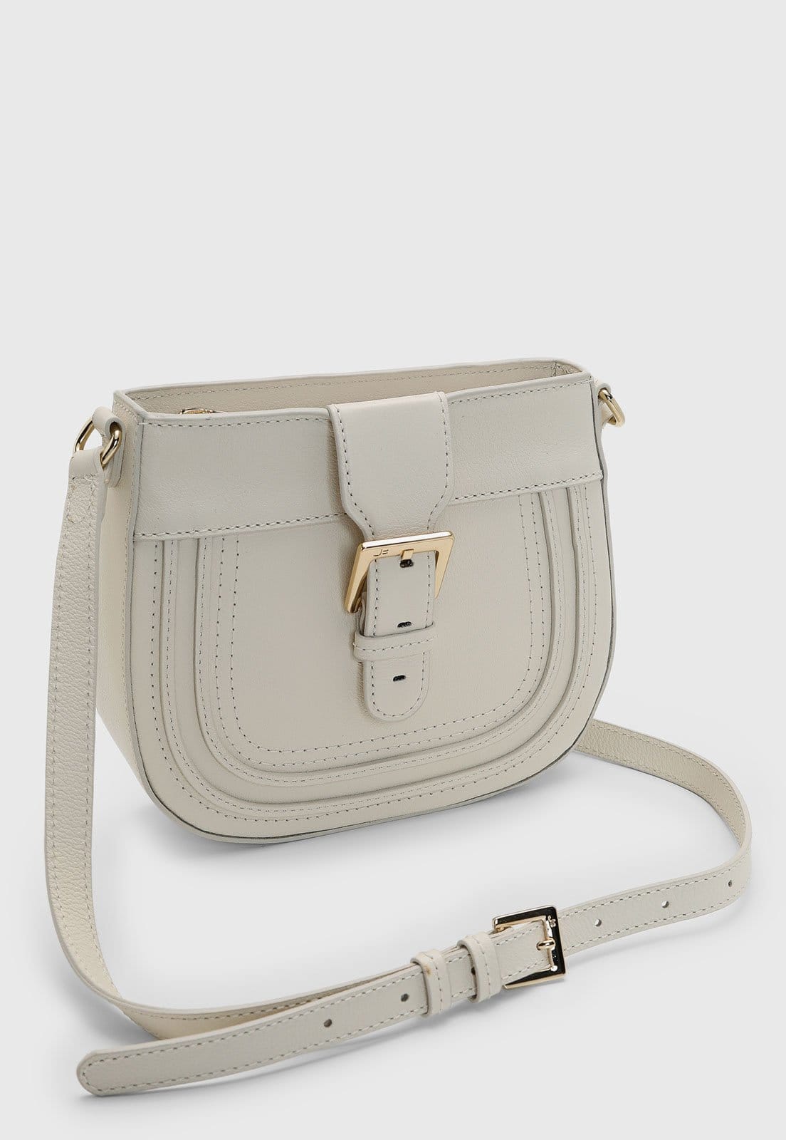 Vista 2 Bolsa Feminina Jorge Bischoff Alça Ajustável Off-White Jorge Bischoff off-white white