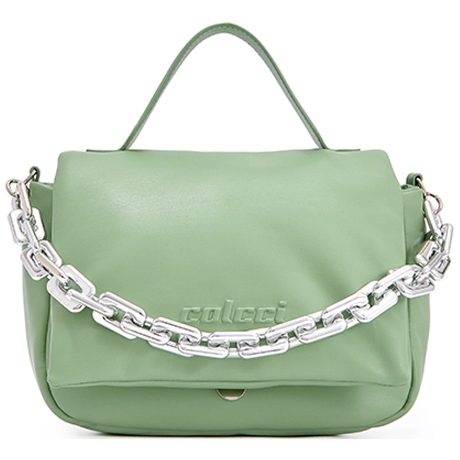 Vista principal Bolsa Shoulder Colcci Relevo Pr25 Feminino Colcci verde