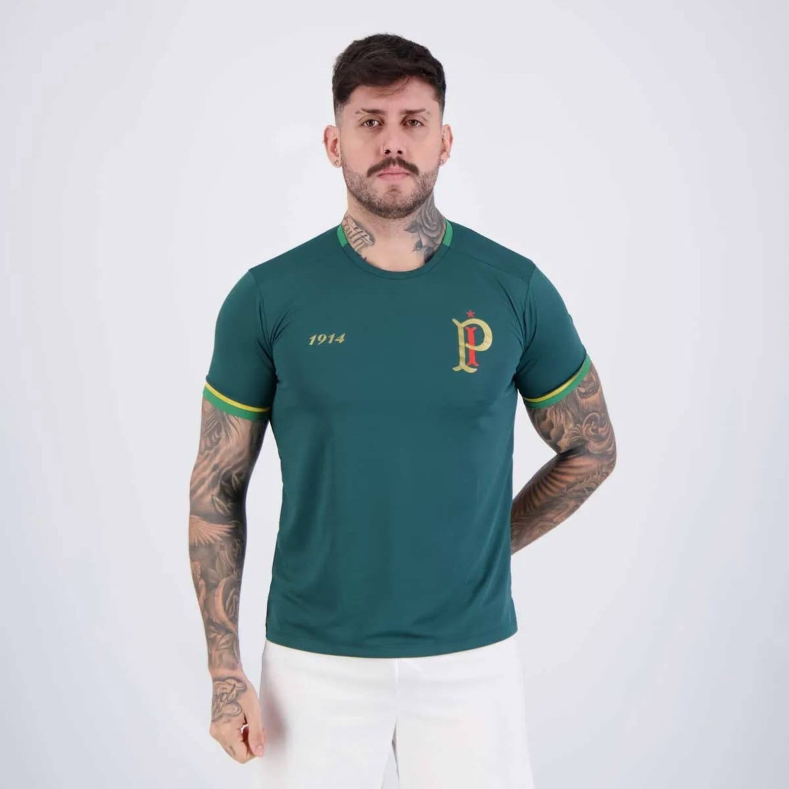 Vista 2 Camisa Palmeiras Energy IV 23 Raphael Veiga Betel verde
