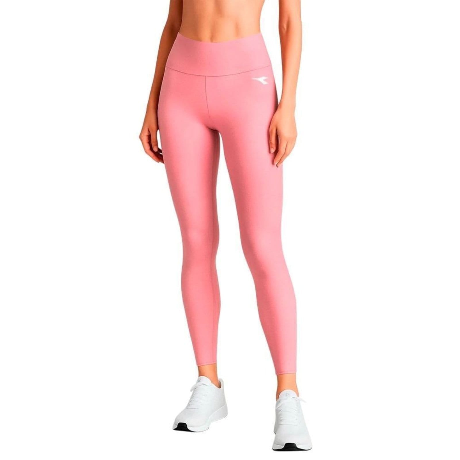 Vista principal Calça Legging Diadora Small Logo Pad Feminina Diadora rosa