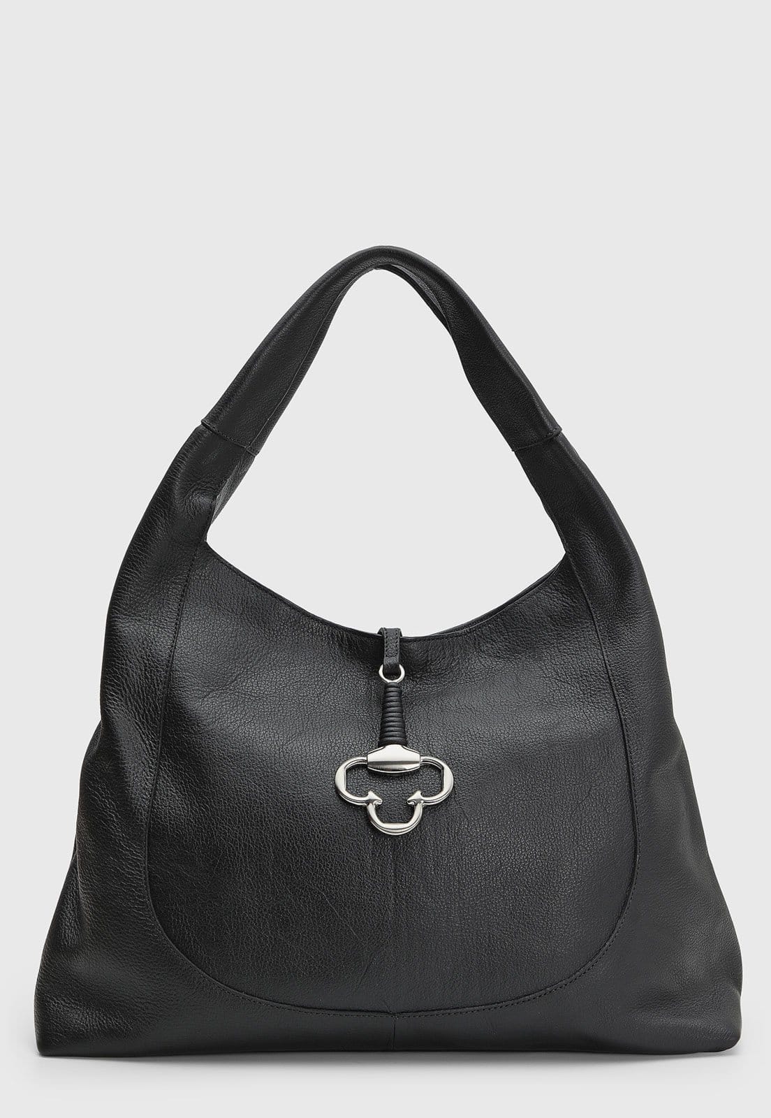 Bolsa Feminina Capodarte Pingente Metálico Preta