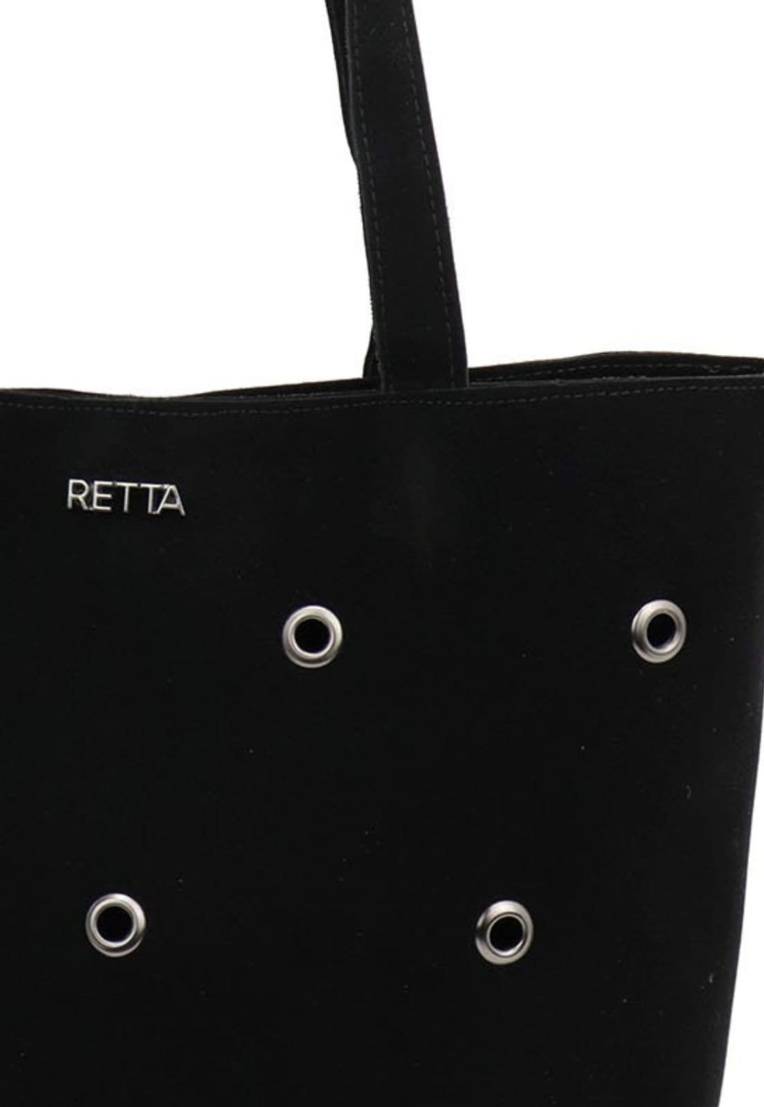 Vista 2 Bolsa Sacola Feminina Alça de Ombro e Mão Espaçosa Notebook Tablet Para dia dia Faculdade e Trabalho Retta Oficial preto