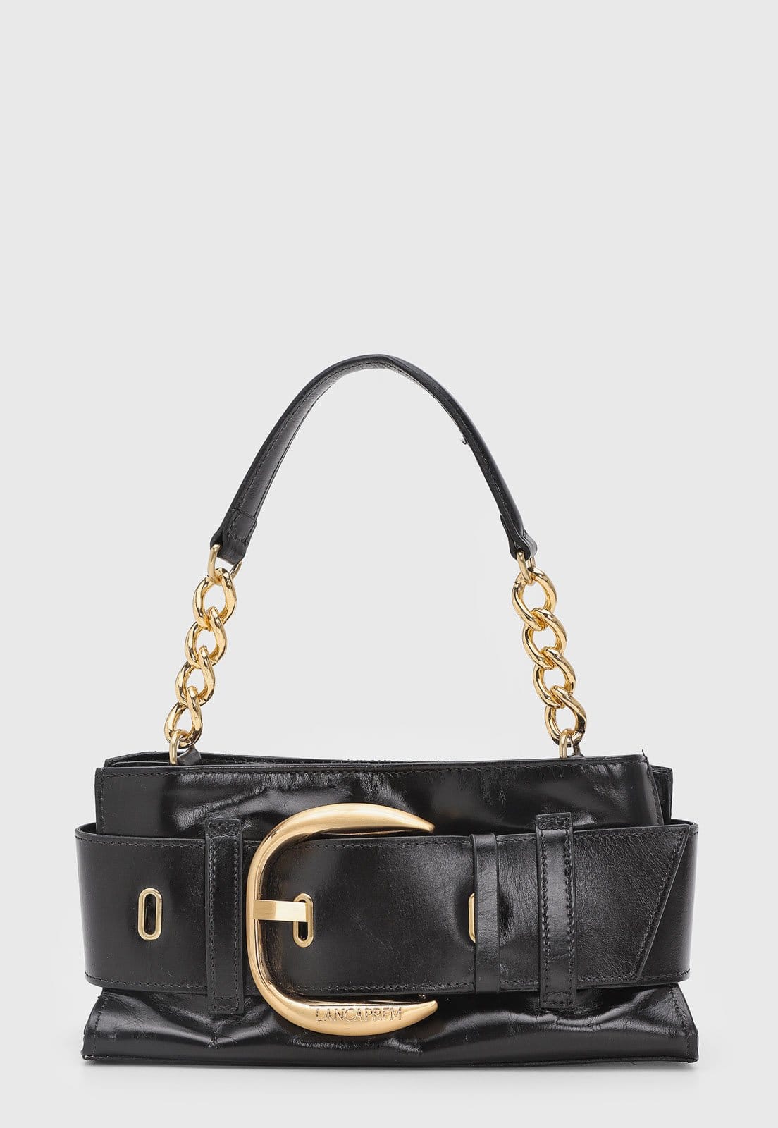 Vista principal Bolsa Feminina Lança Perfume Maxi Fivela Preta Lança Perfume preto