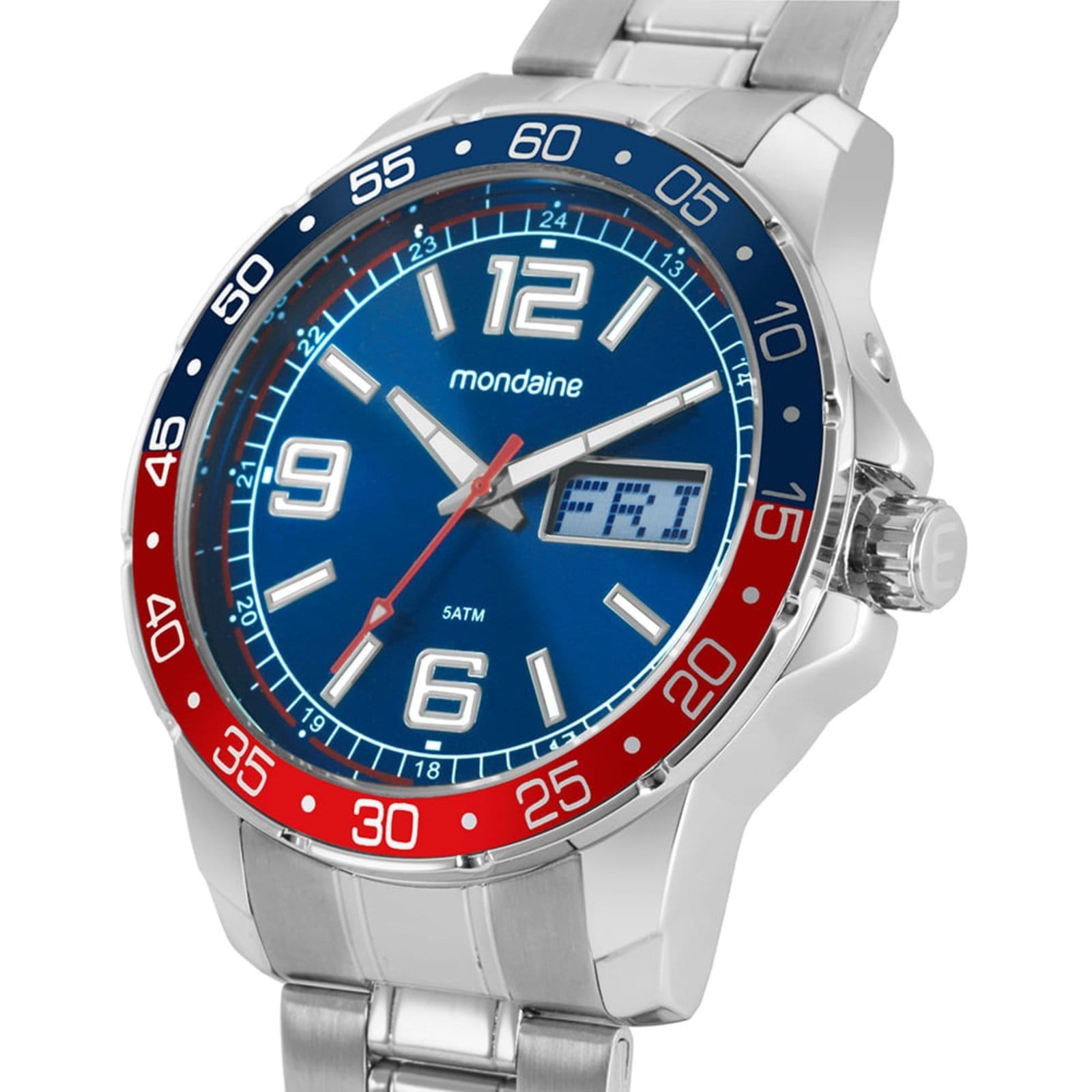 Relógio Masculino Mondaine Anadigi Dia Da Semana - 2