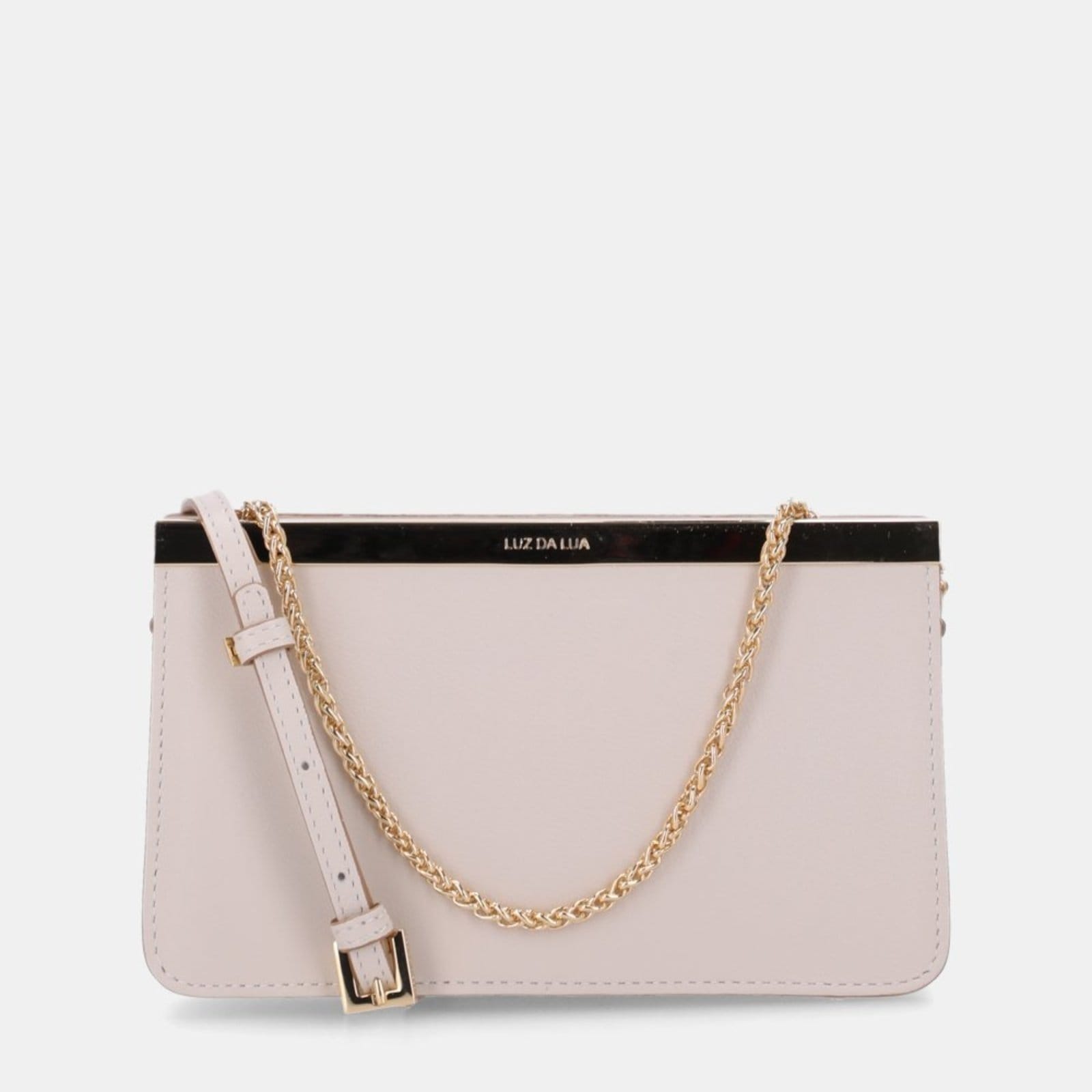 Vista principal Bolsa Pequena Couro Luz da Lua - 2000478 Luz Da Lua Off-white Luz Da Lua off-white white