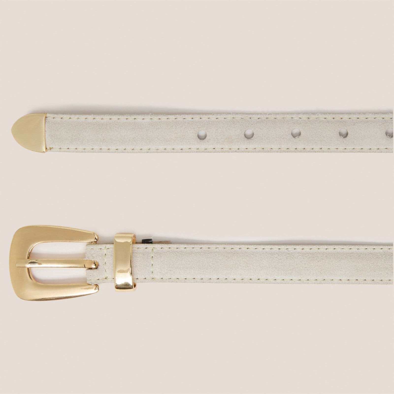 Vista 2 Cinto Dudalina Bruna Ve26 Off White Feminino Dudalina amarelo white