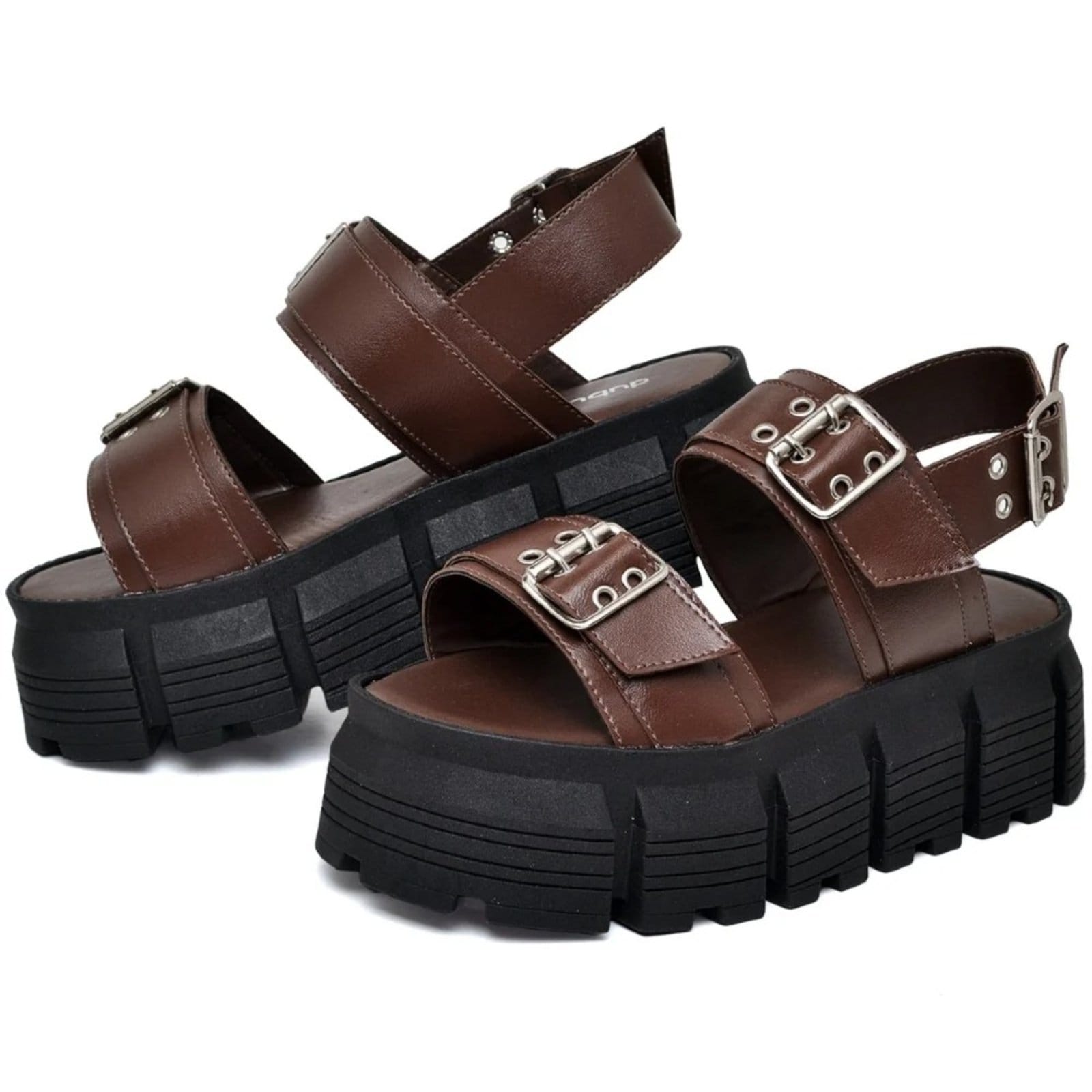 Vista 2 Papete Chinela Feminina DUBUY 2082FG DUBUY marrom