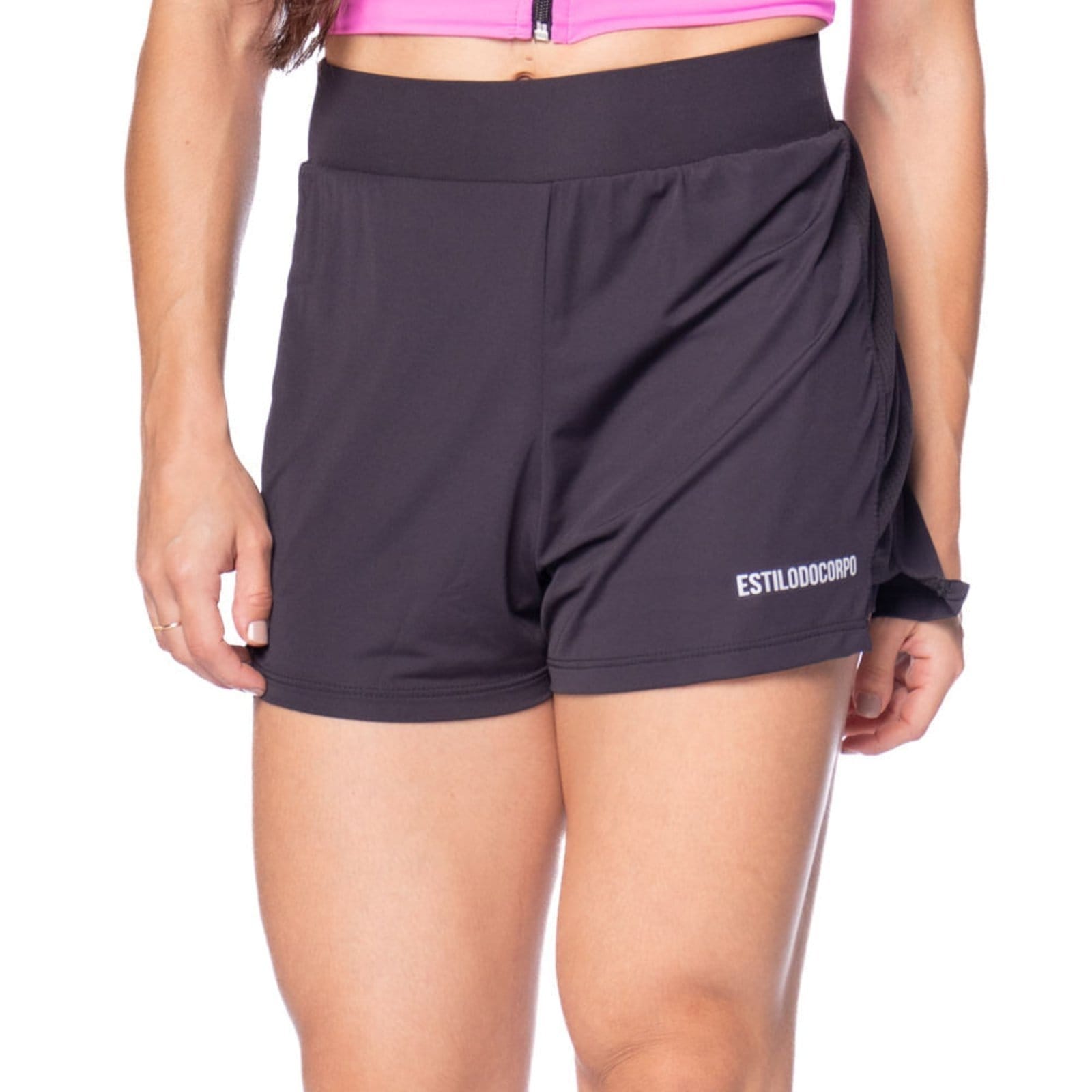Short Feminino Estilo do Corpo Duplo