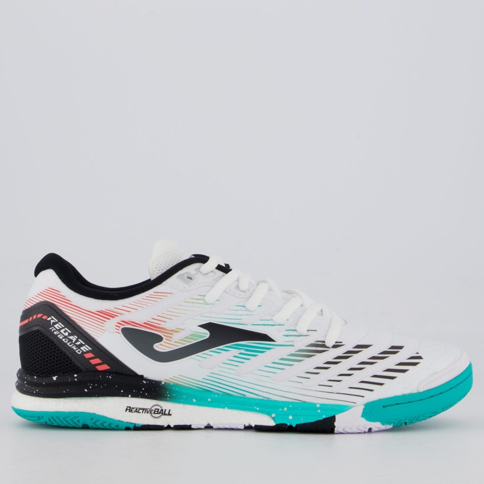 Chuteira Joma Regate Rebound Futsal Branca e Azul