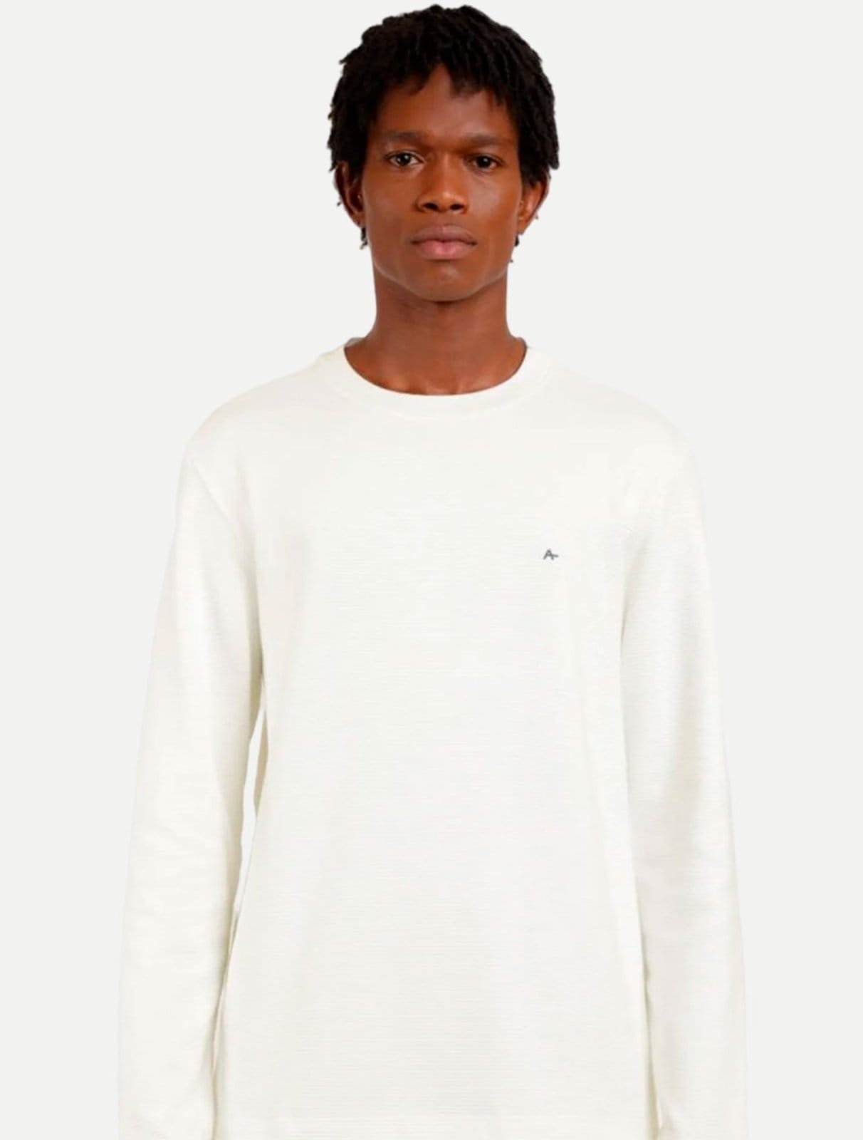 Vista principal Blusa Aramis Regular Suedine Canelada CS020188 Off White Aramis off-white white