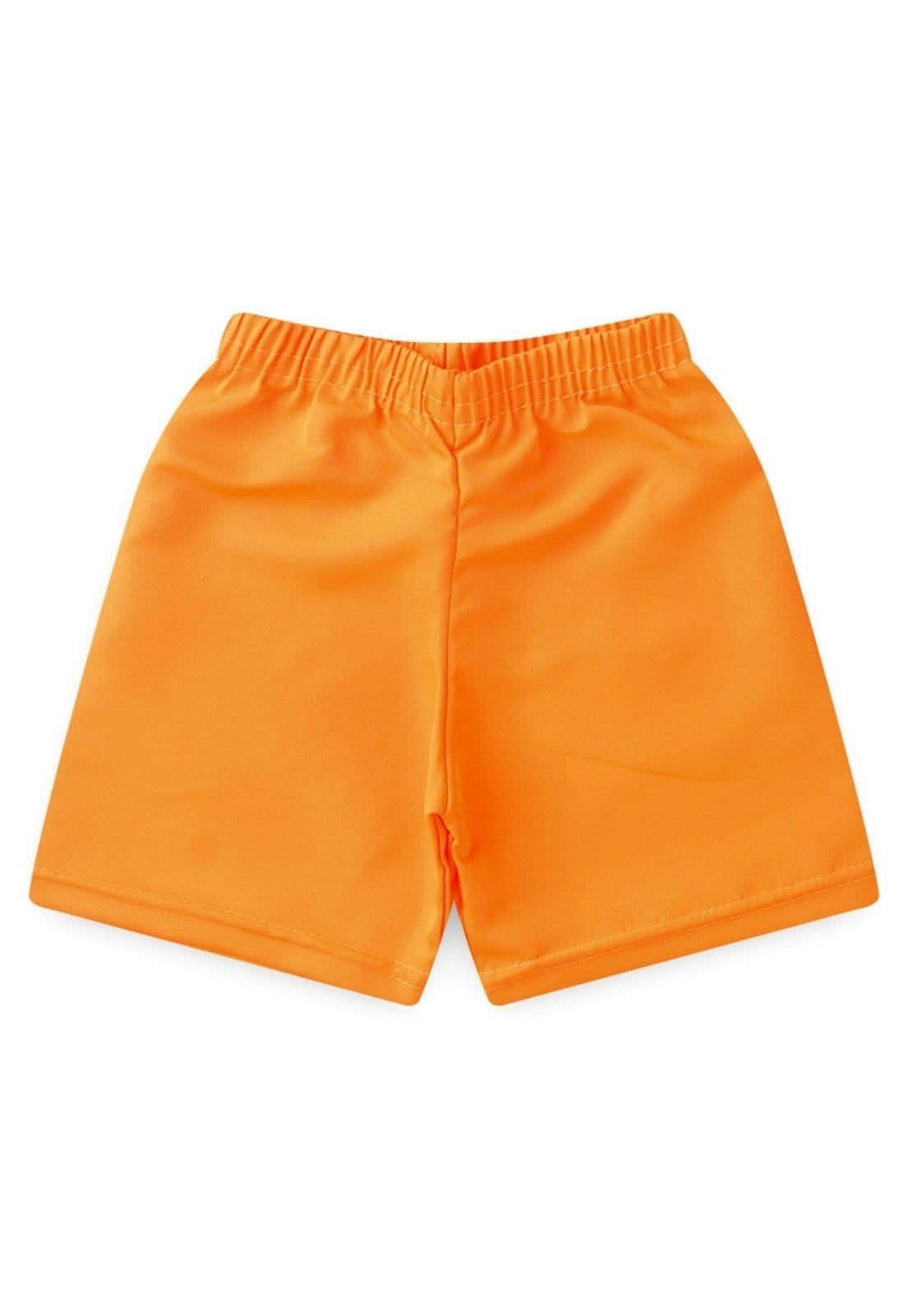 Vista 2 Infantil - Bermuda Tactel Basiquinho VIDA COSTEIRA laranja