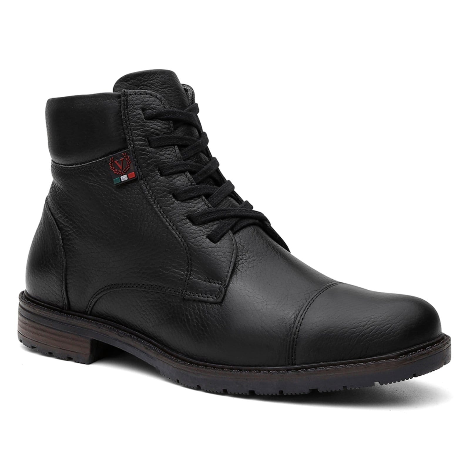 Vista principal Bota Casual Coturno Masculino em Couro Vittal Preta USE VITTAL preto