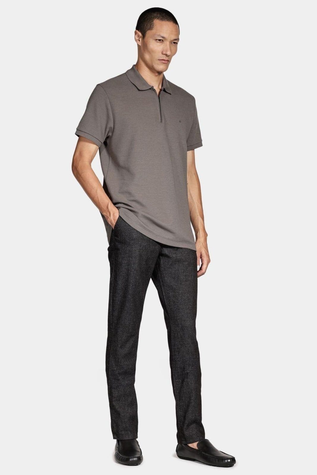 Vista 2 Drive Aramis de Couro Liso Aramis preto