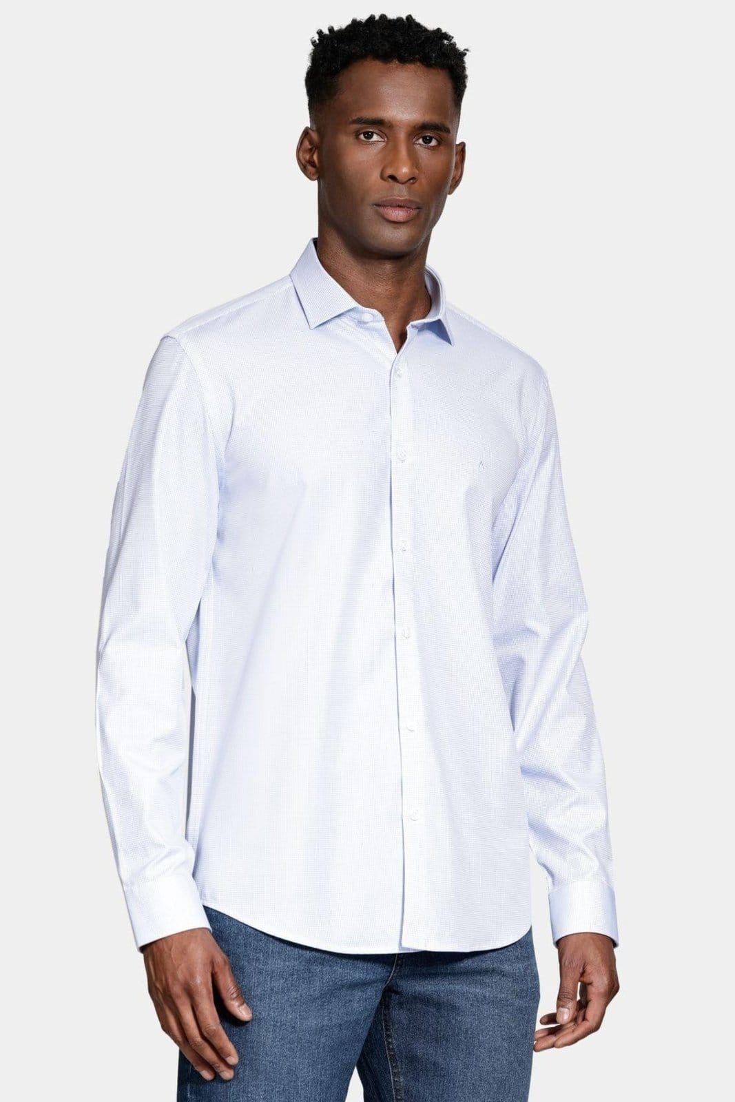 Camisa Aramis Manga Longa Regular Tricoline Algodão