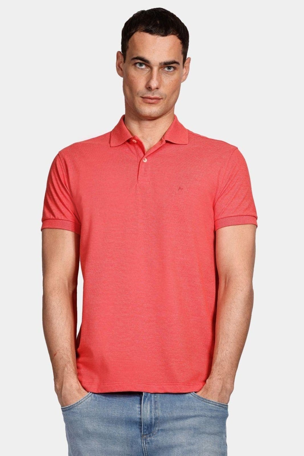 Vista principal Polo Aramis Piquet Mescla Cereja Aramis vermelho