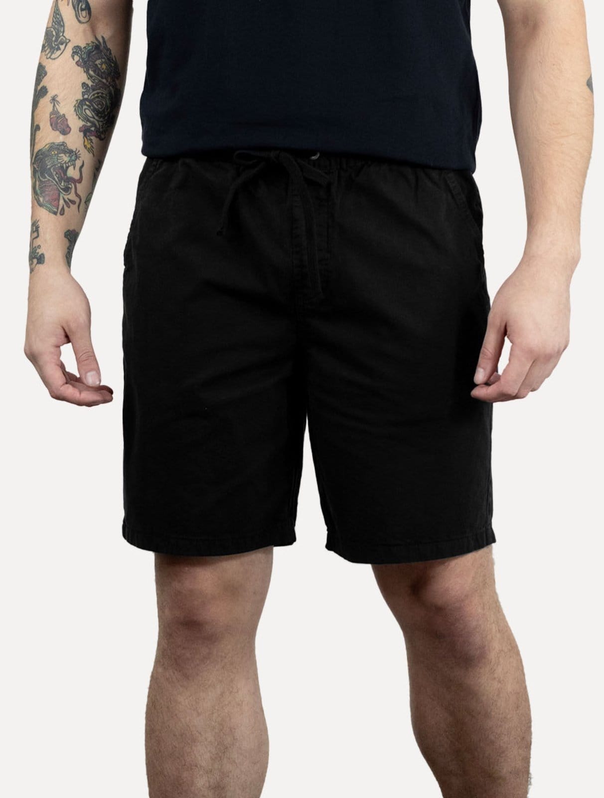 Vista principal Bermuda John John Masculina Reta Cannon Stoned Preta John John preto