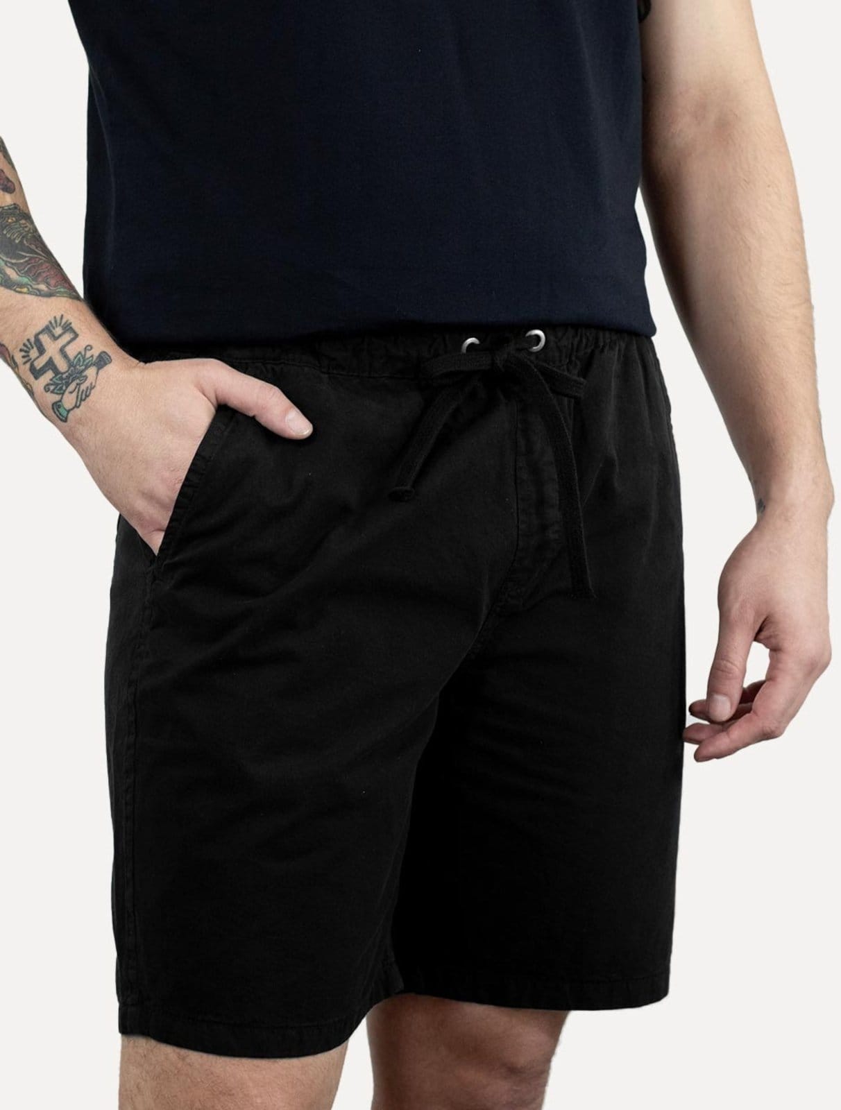 Vista 2 Bermuda John John Masculina Reta Cannon Stoned Preta John John preto