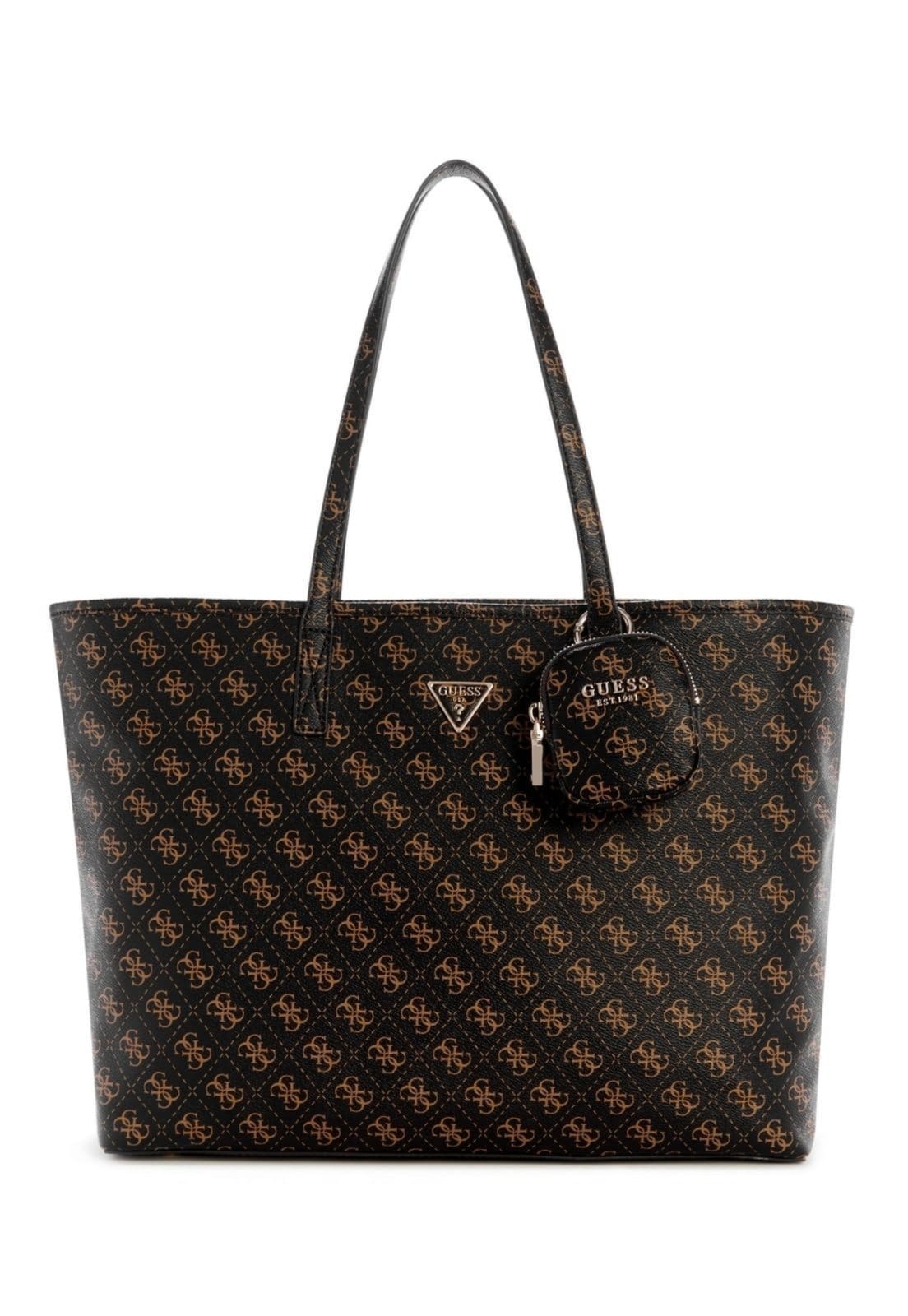 Vista 2 Bolsa Guess Power Play Li Large Tech Tote Guess marrom