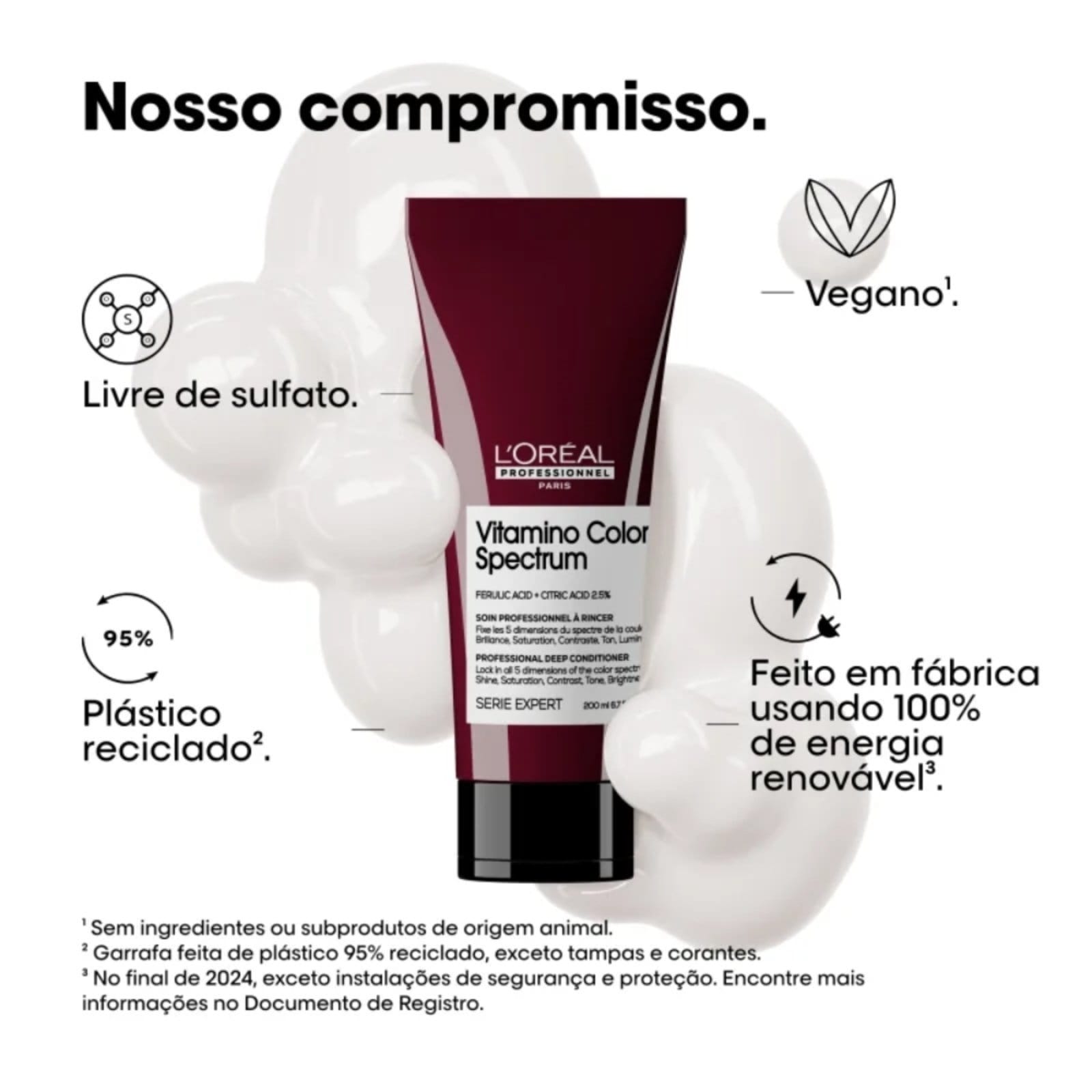 Vista 2 L'Oréal Professionnel Vitamino Color Spectrum - Condicionador Loreal bordô/roxo/vermelho/vinho