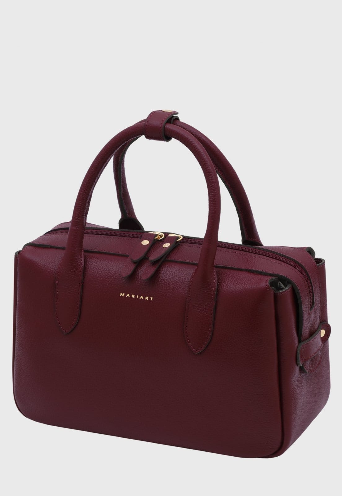 Bolsa Bowling Couro Mariart Jambuzinha Rubi