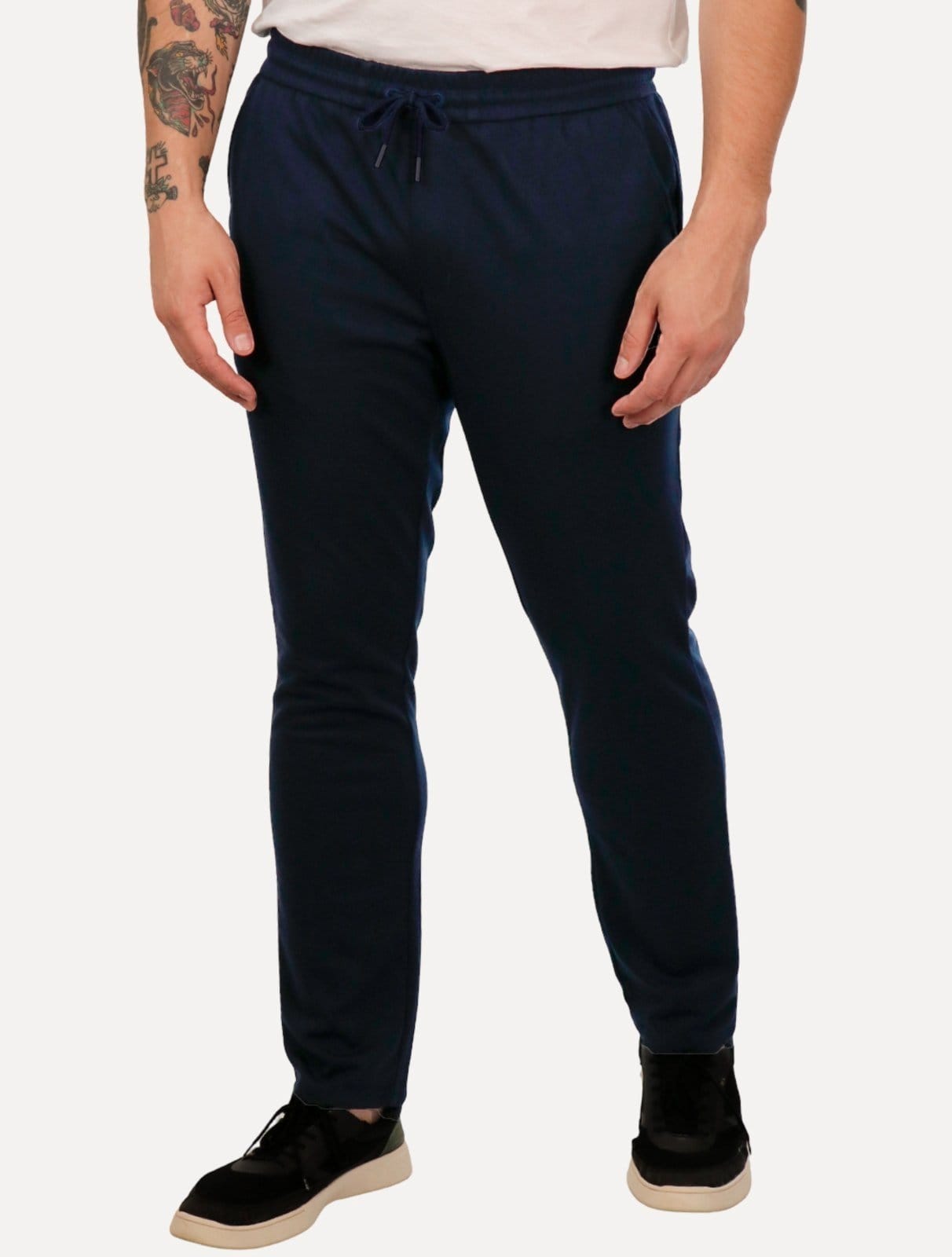 Vista principal Calça Original Penguin Masculina Relax Chino Marinho Original Penguin azul