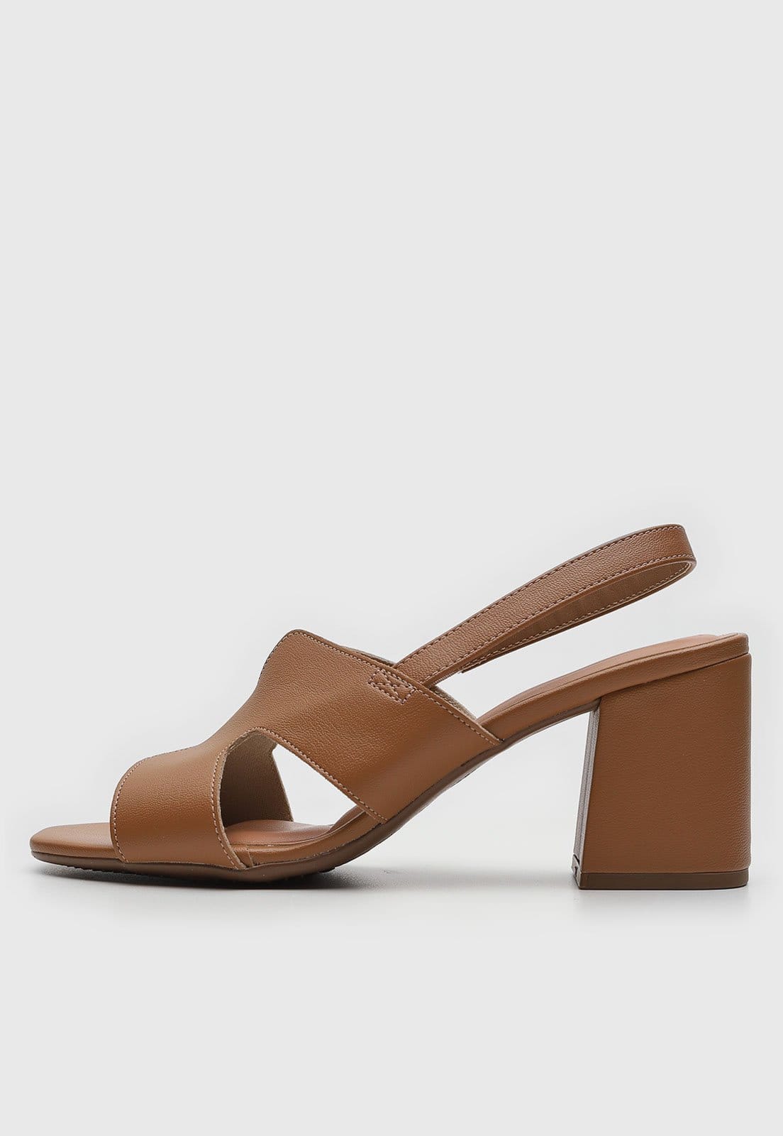 Vista principal Sandália Beira Rio Lisa Salto Grosso BEIRA RIO caramelo