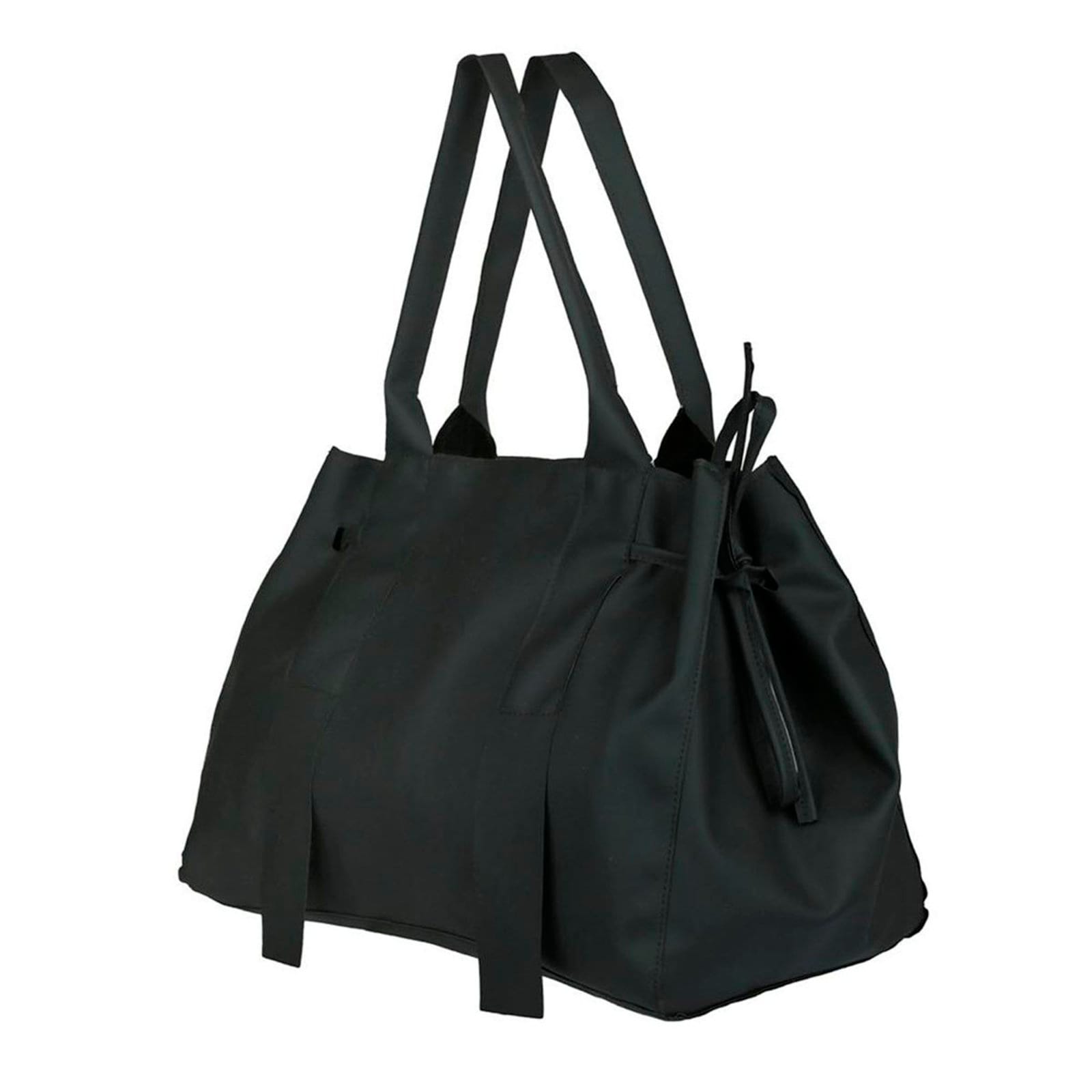 Vista 2 Bolsa Feminina de Praia Silicone Impermeavel Com Necessarie Preta Lavini Shoes preto