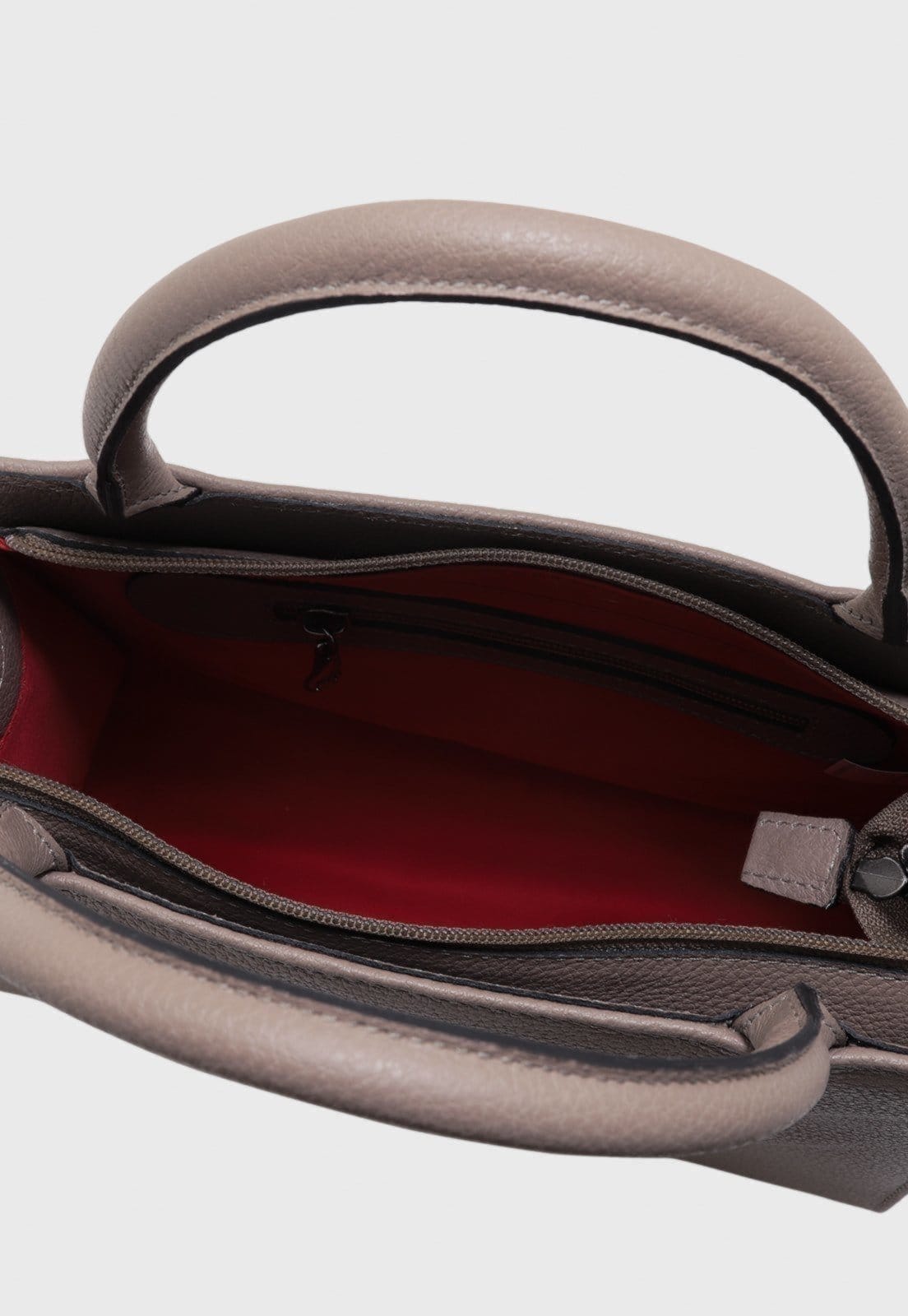 Vista 2 Bolsa Transversal Couro Mariart Maia New Mariart bege