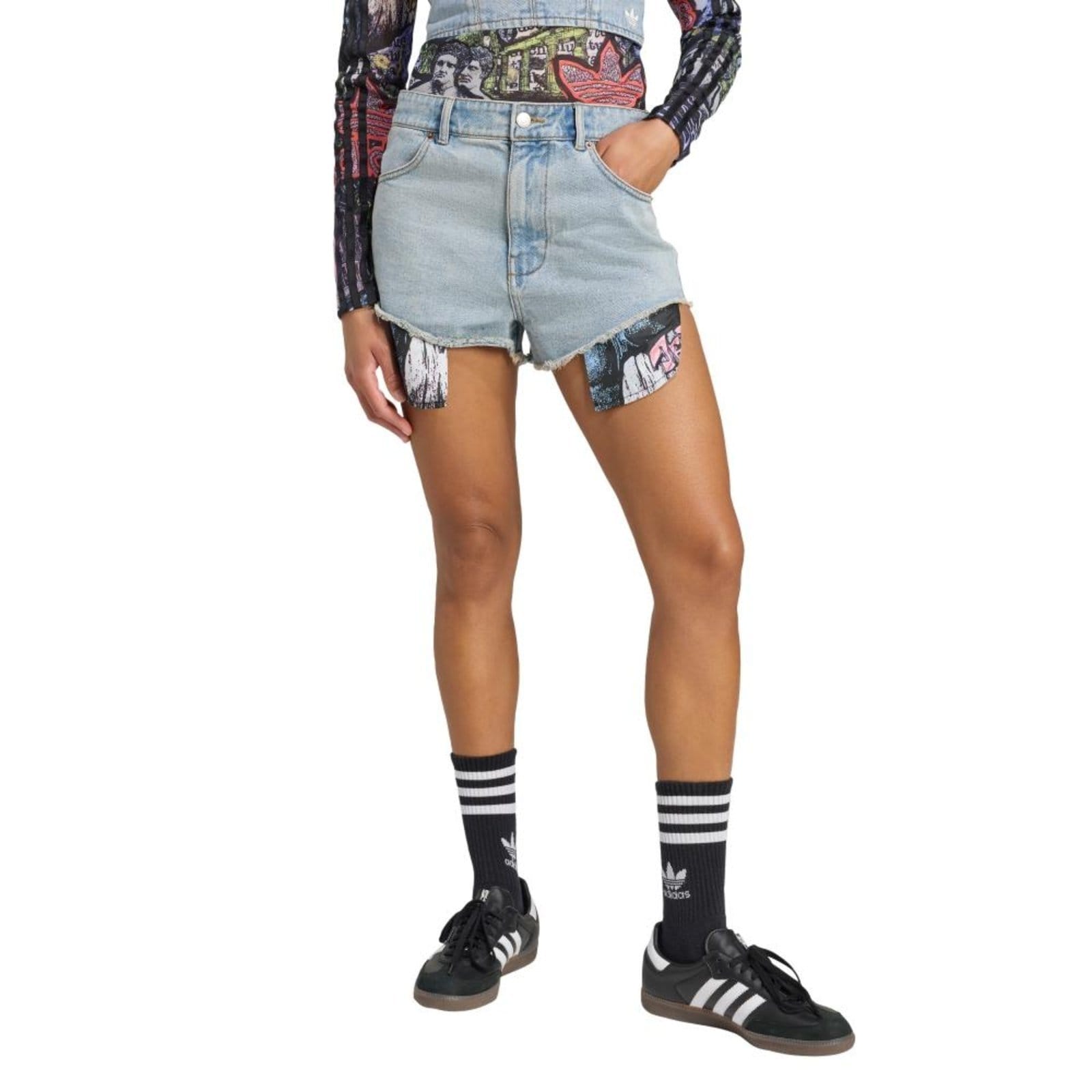 Vista principal Shorts jeans adidas x Jeremy Scott adidas Originals adidas Originals azul